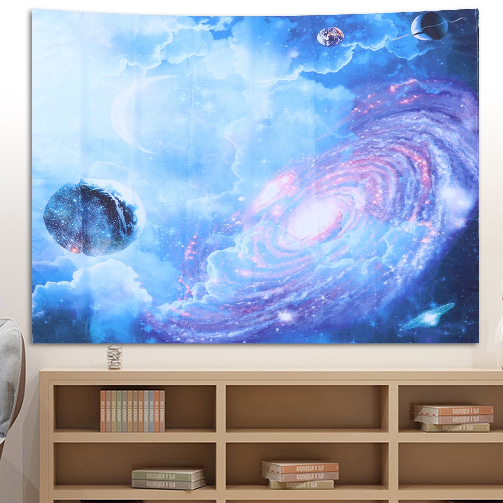 Planet Pattern Tapestry Wall Hanging for Bedroom Living Room Dormitory view 11