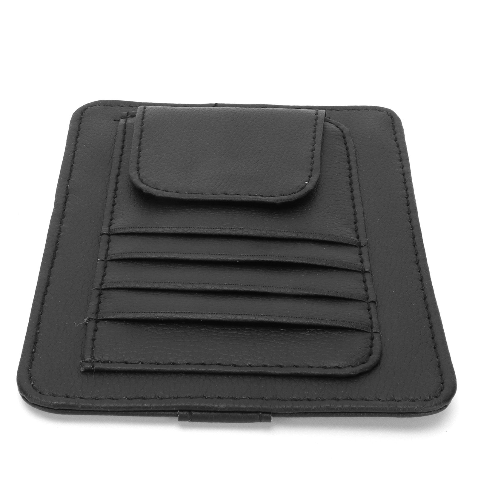 Car Visor Organizer Holder Multifunction Universal Glasses Card Storage Bag Black view 4