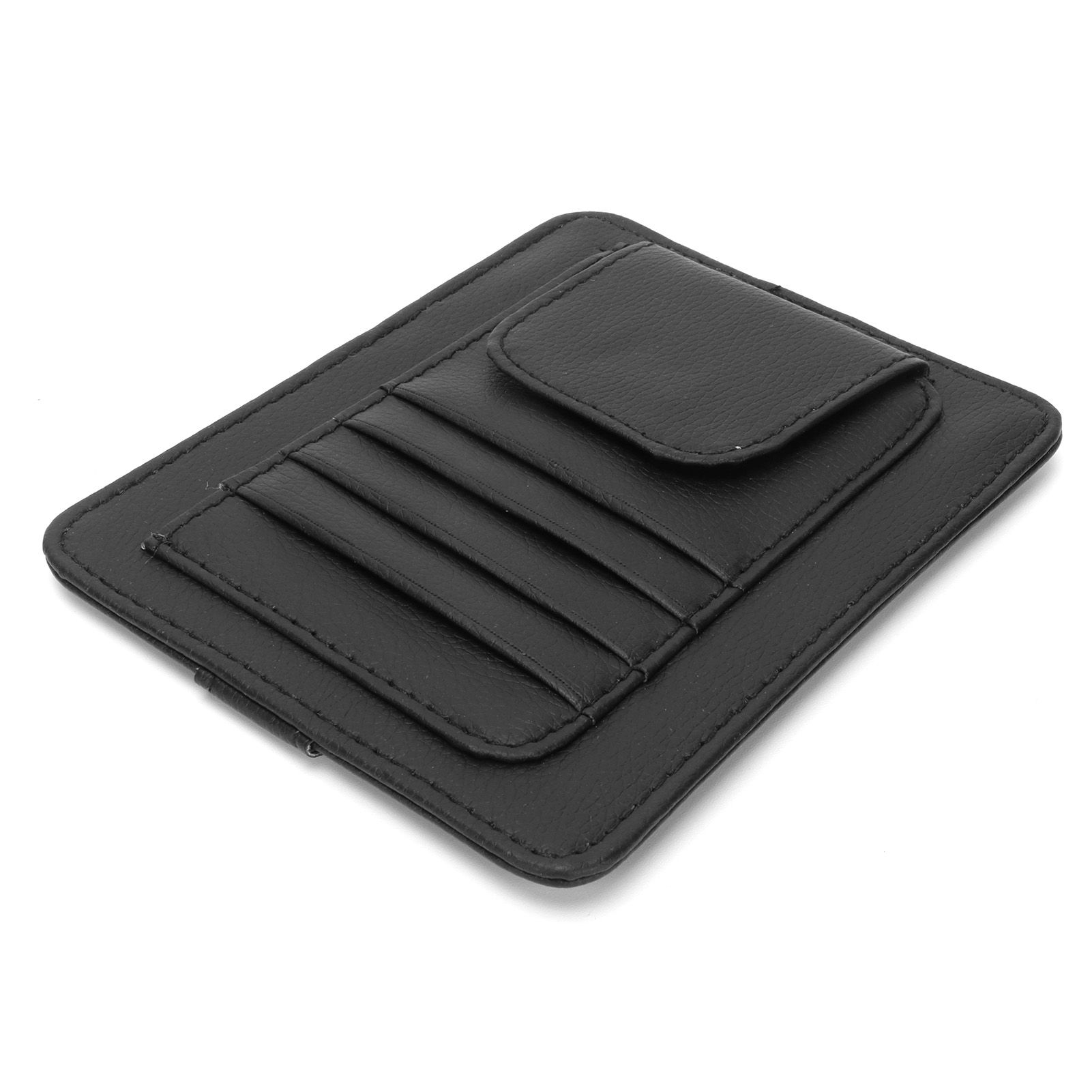 Car Visor Organizer Holder Multifunction Universal Glasses Card Storage Bag Black view 5