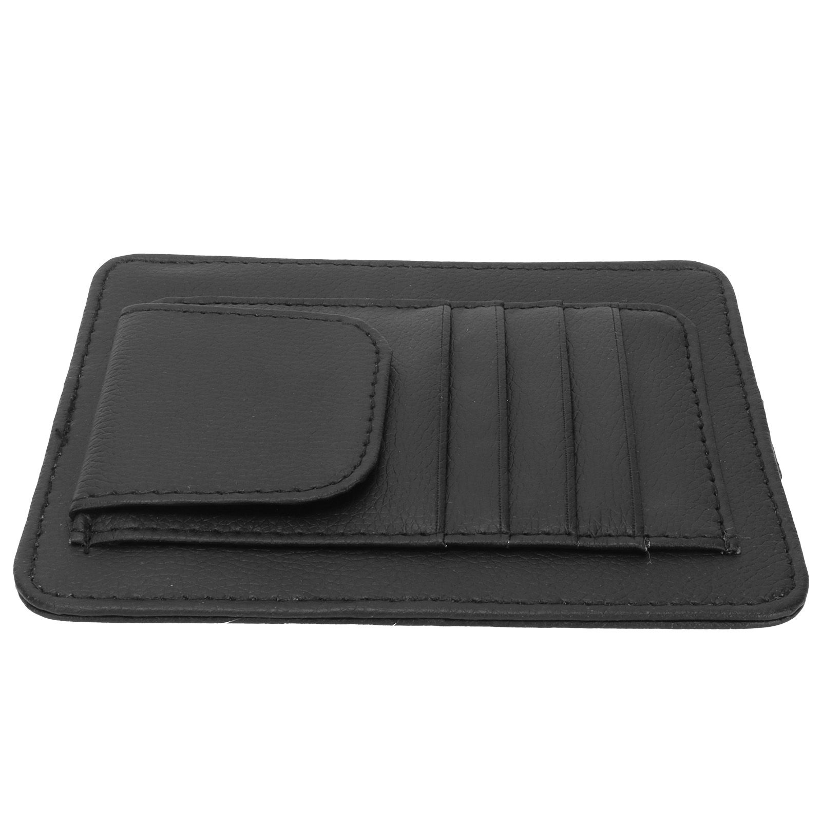 Car Visor Organizer Holder Multifunction Universal Glasses Card Storage Bag Black view 6