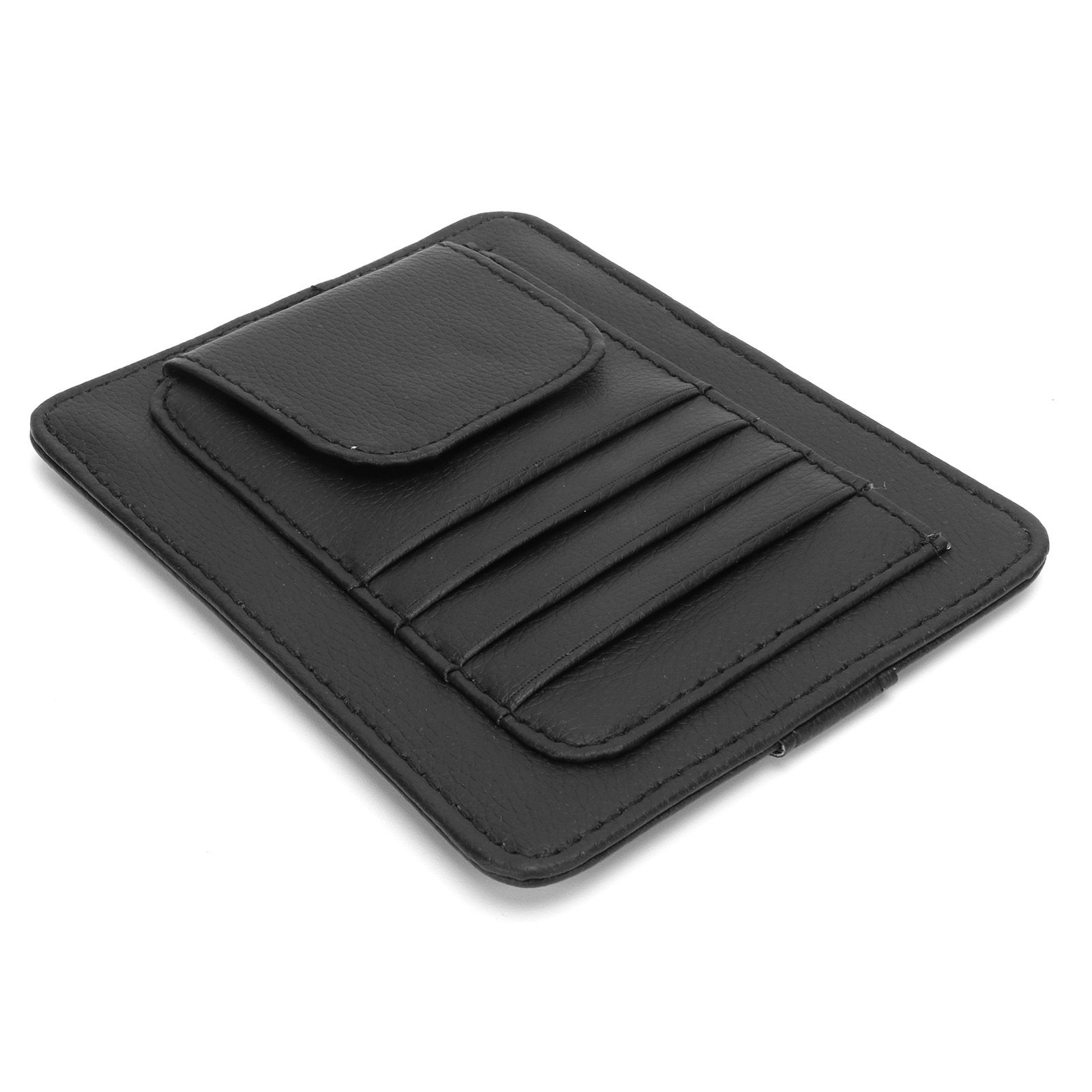 Car Visor Organizer Holder Multifunction Universal Glasses Card Storage Bag Black view 9