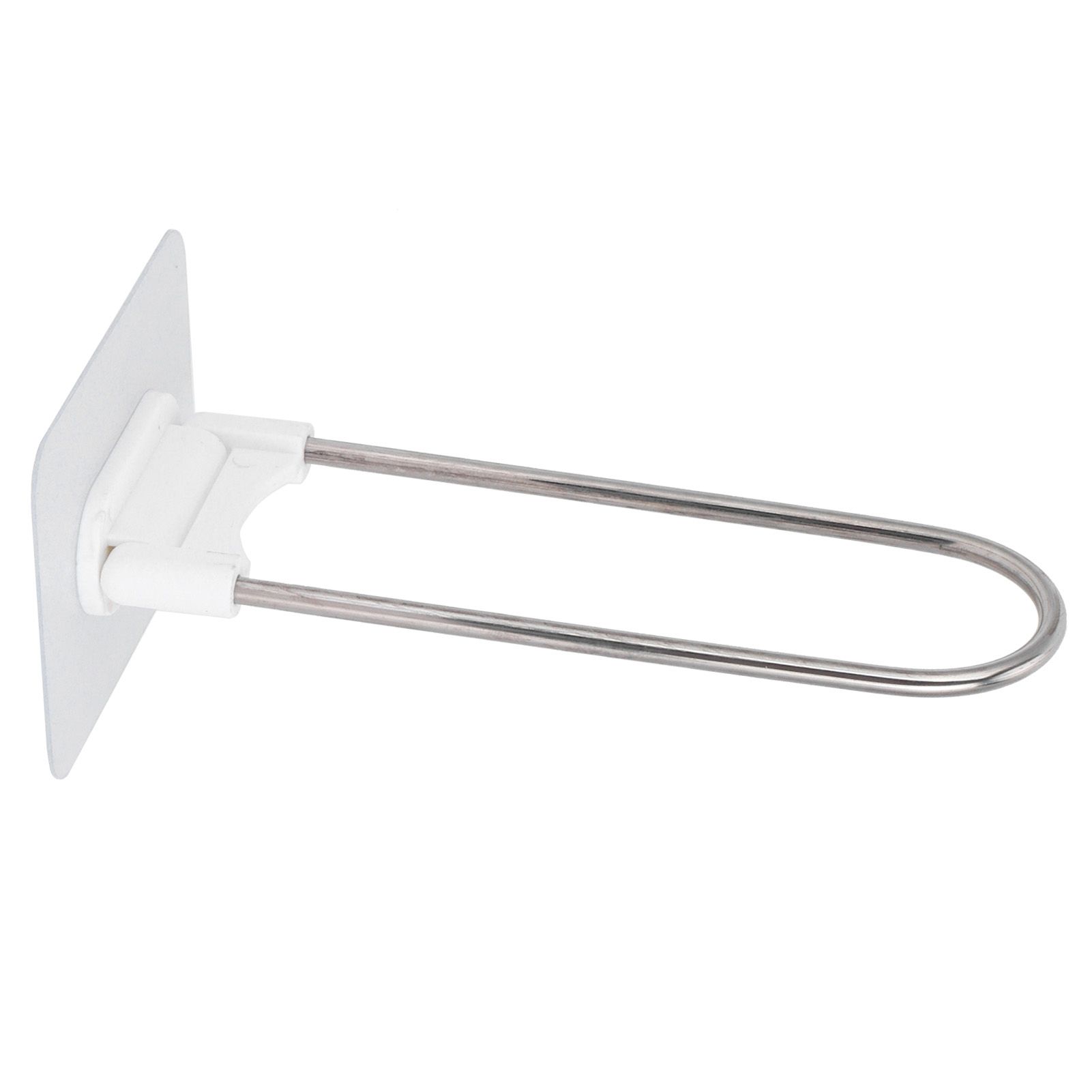 Clothes Hanger Organizer Stainless Steel UShape Wall Storage Rack for Bathroom view 9
