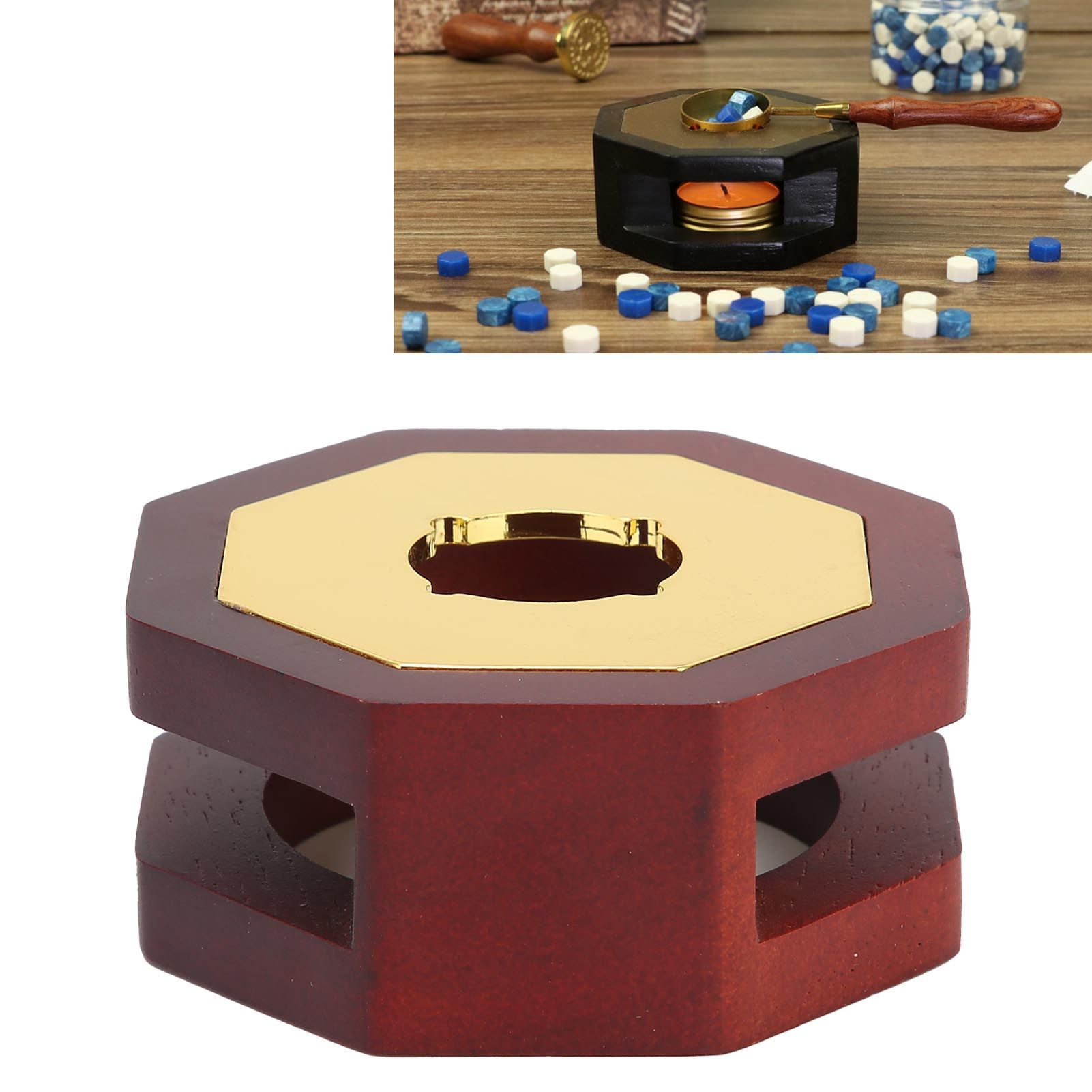 Retro Style Wax Seal Stove Warmer Octangular Melting Sticks Furnace Tool for view 12