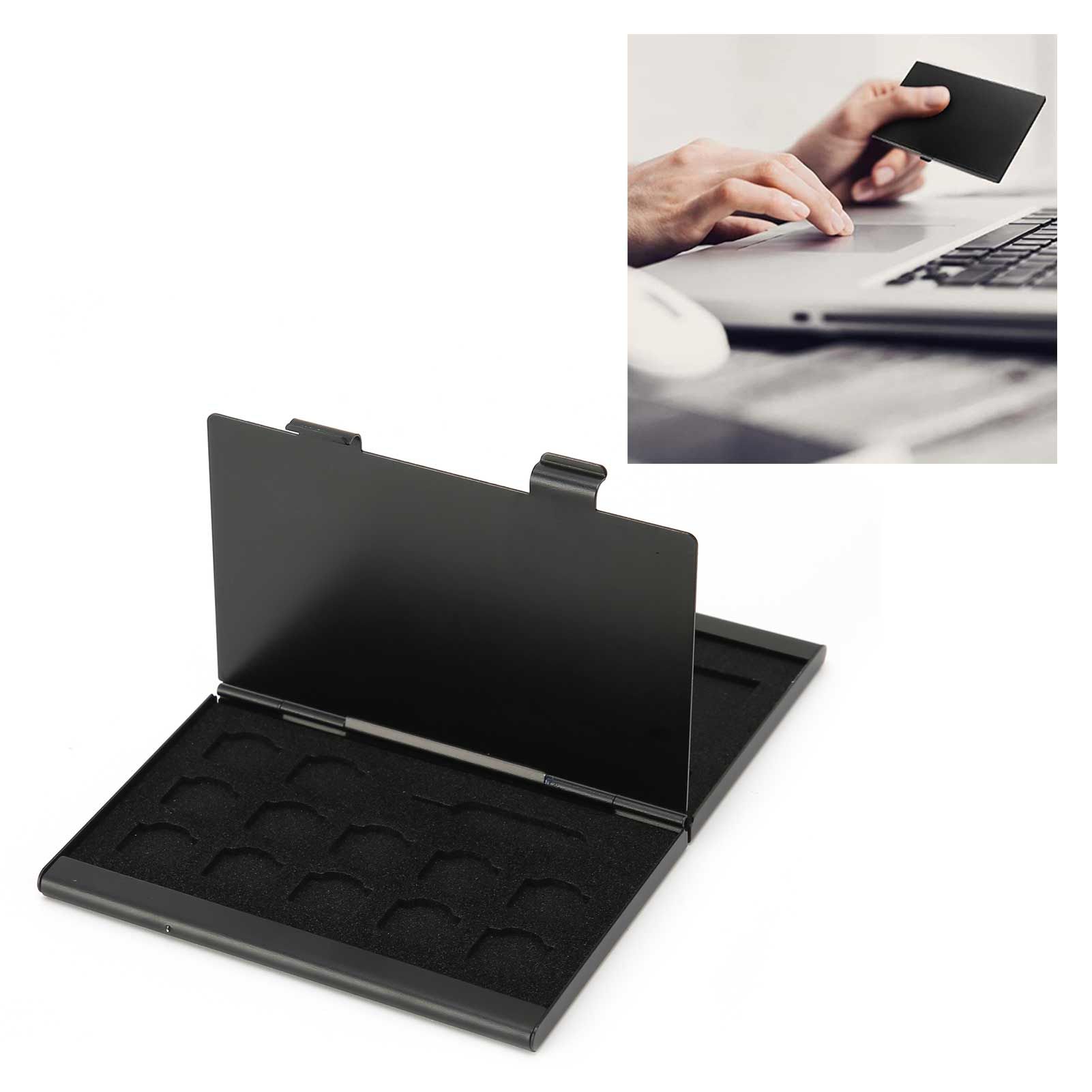 SIM Card Case Antimagnetic Dustproof Shockproof Portable Storage Cards Storage Box view 11