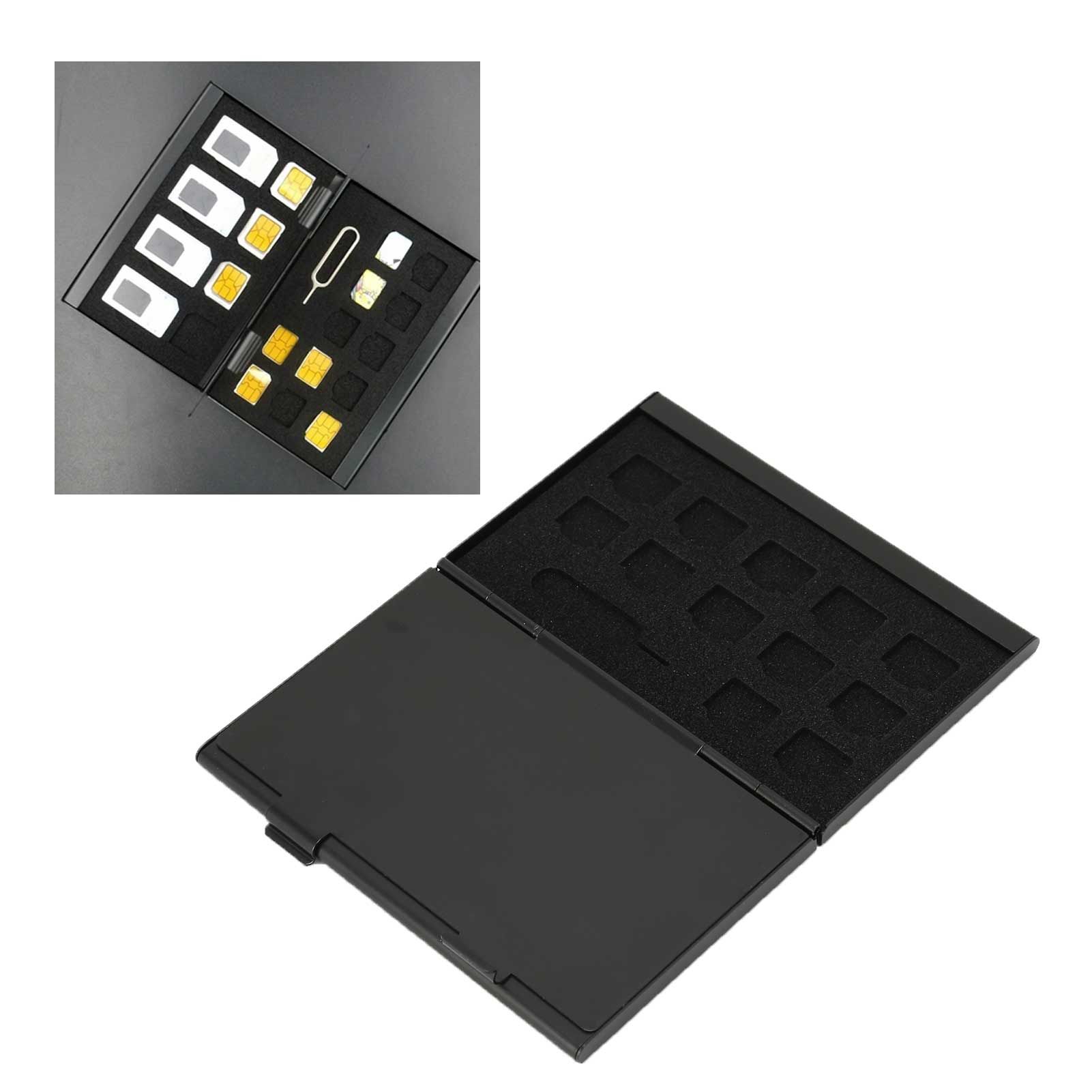 SIM Card Case Antimagnetic Dustproof Shockproof Portable Storage Cards Storage Box view 12