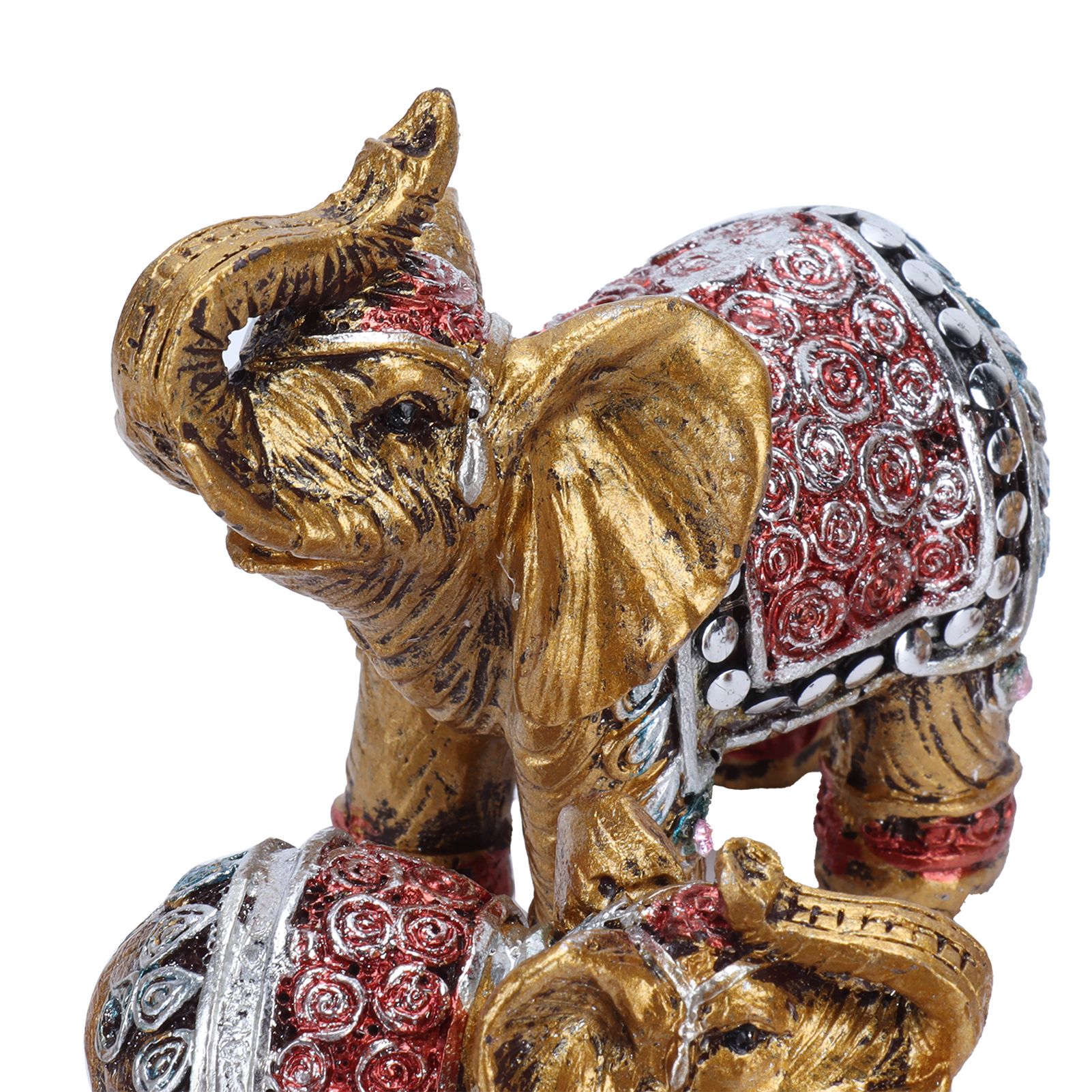 7Pcs Cute Resin Elephant Statue Decor Vivid Ornament Craft Gift for Home Table view 13