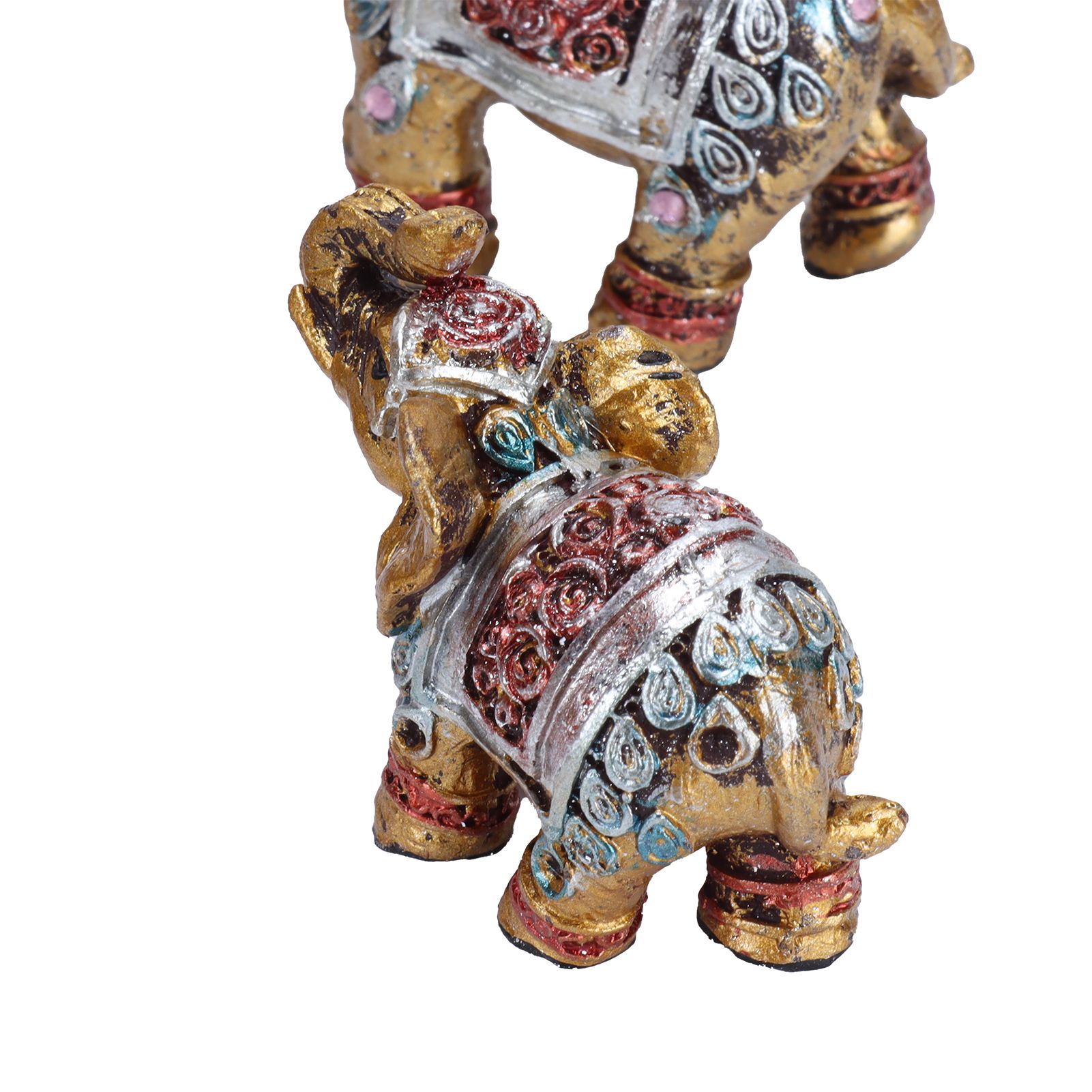 7Pcs Cute Resin Elephant Statue Decor Vivid Ornament Craft Gift for Home Table view 14
