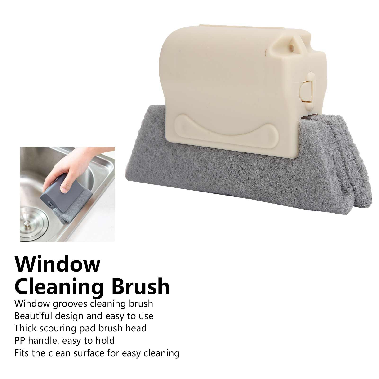 Window Grooves Cleaning Brush Handheld Crevice Cleaner Tools for Window Slides view 13