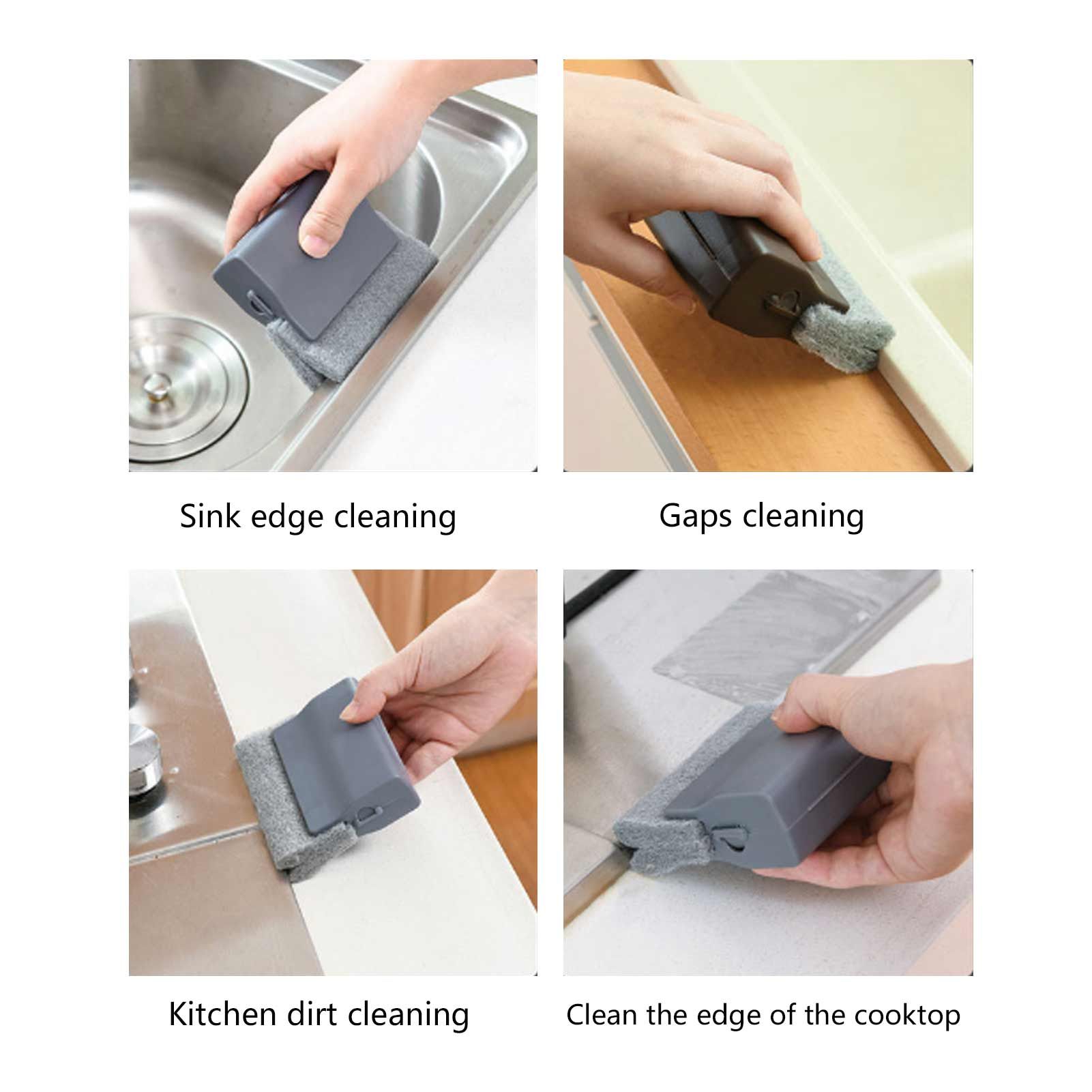 Window Grooves Cleaning Brush Handheld Crevice Cleaner Tools for Window Slides view 14