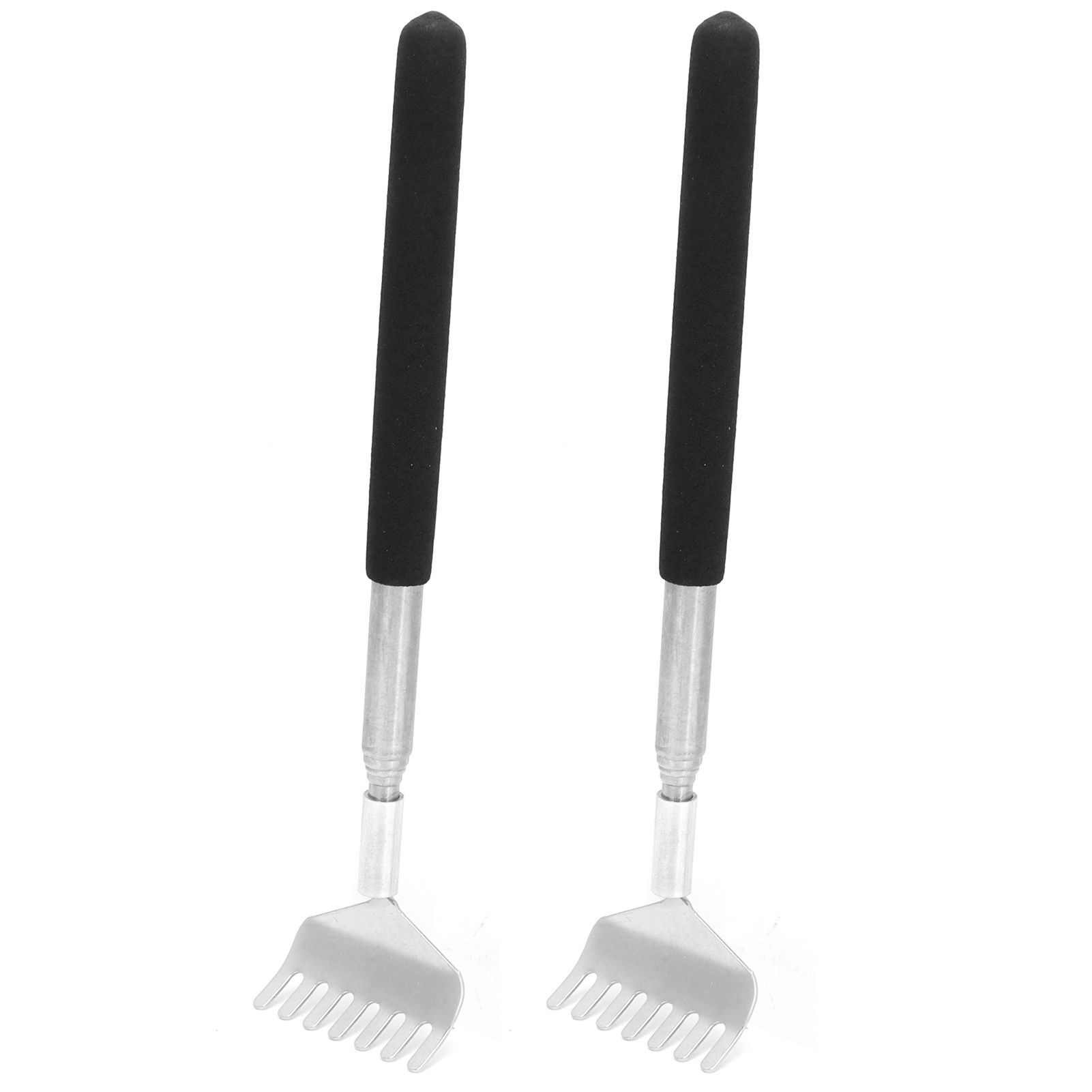 2Pcs Retractable Back Scratcher Portable Stainless Steel Scratching Tool 20‑68cm view 4