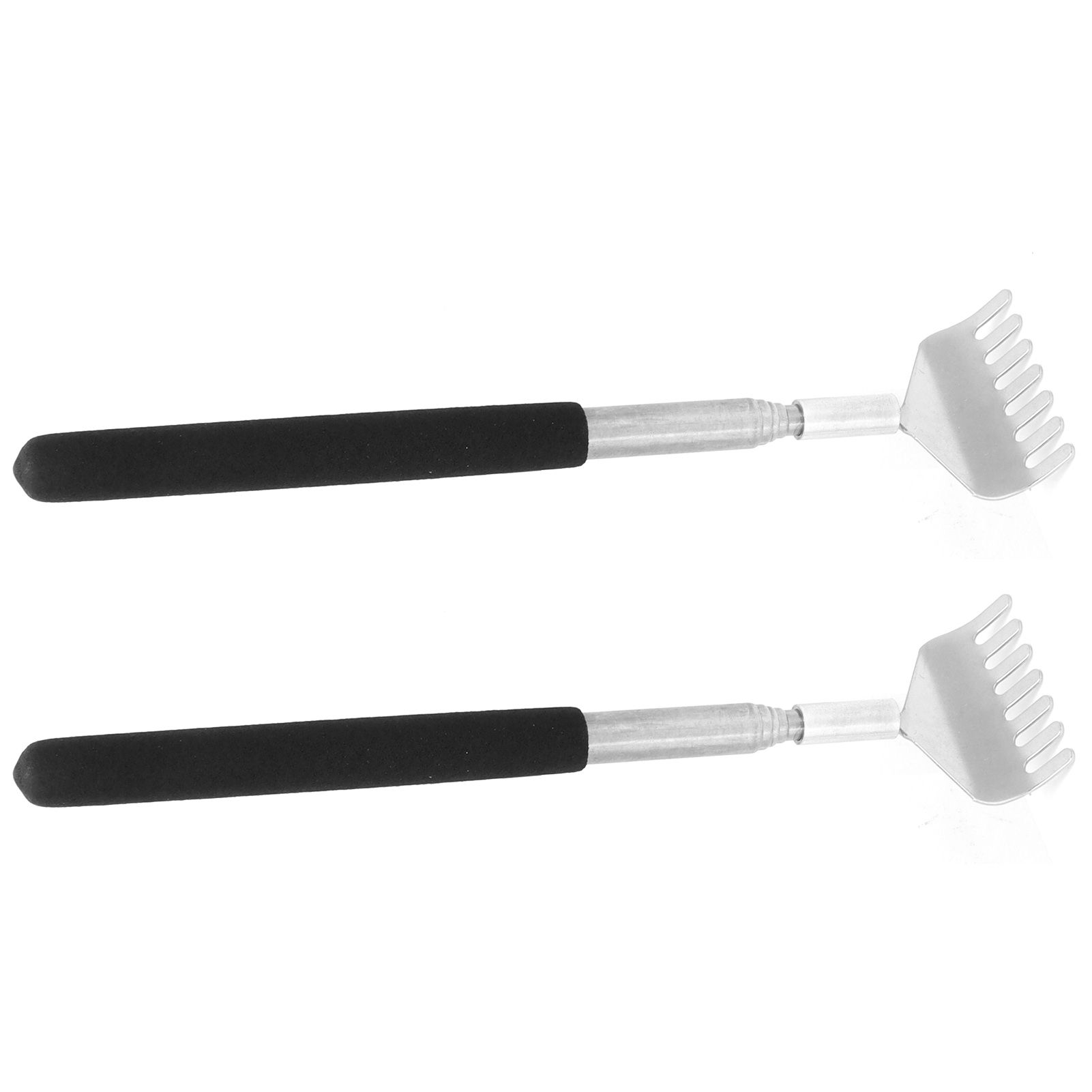 2Pcs Retractable Back Scratcher Portable Stainless Steel Scratching Tool 20‑68cm view 8