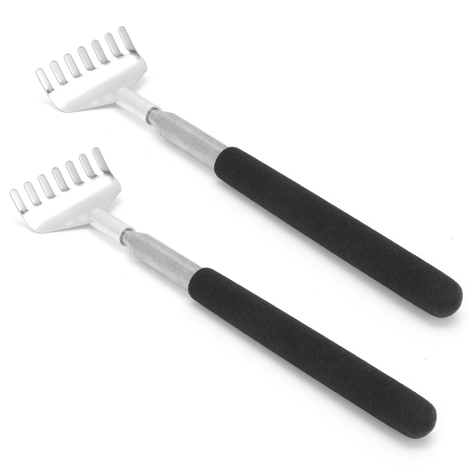 2Pcs Retractable Back Scratcher Portable Stainless Steel Scratching Tool 20‑68cm view 9