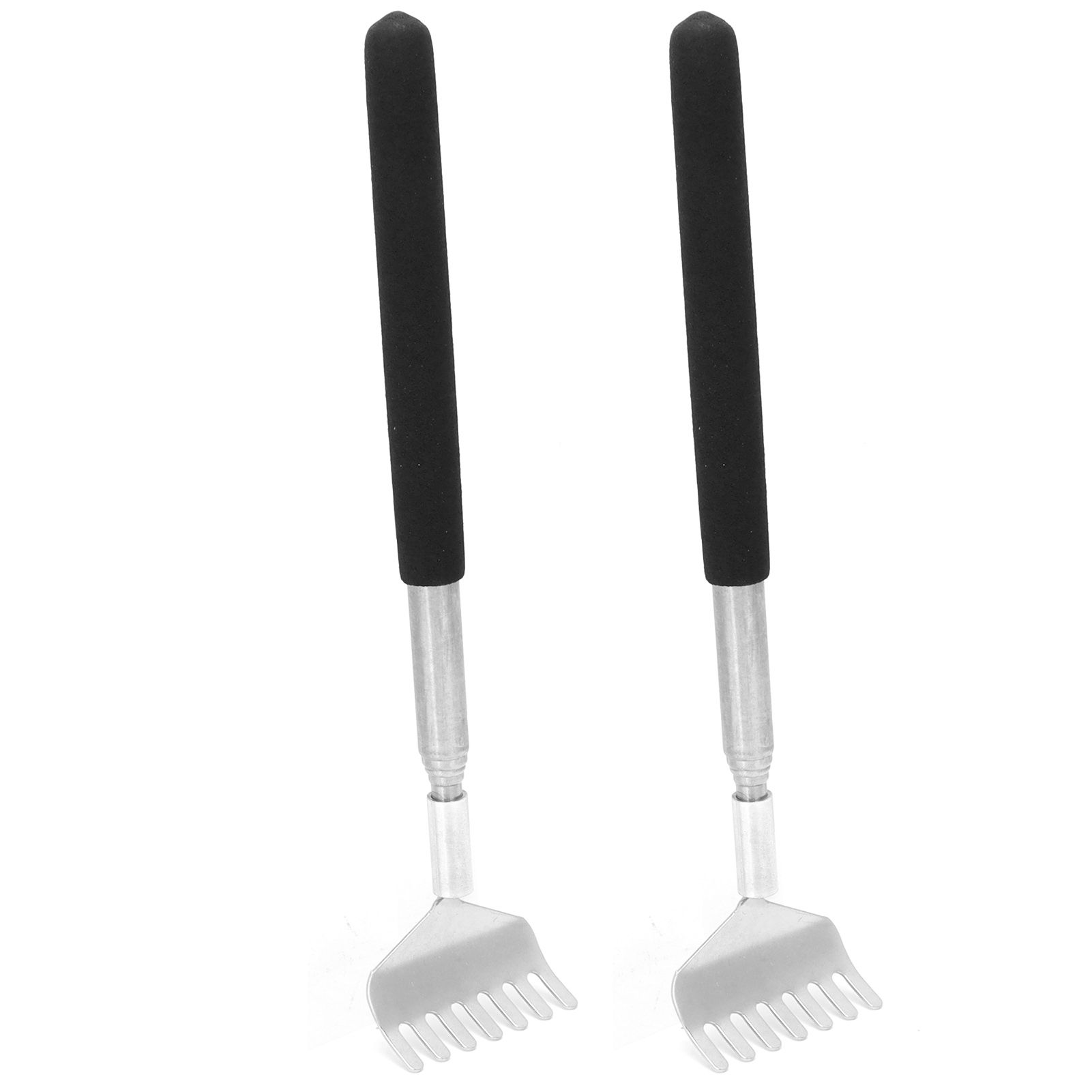 2Pcs Retractable Back Scratcher Portable Stainless Steel Scratching Tool 20‑68cm view 10