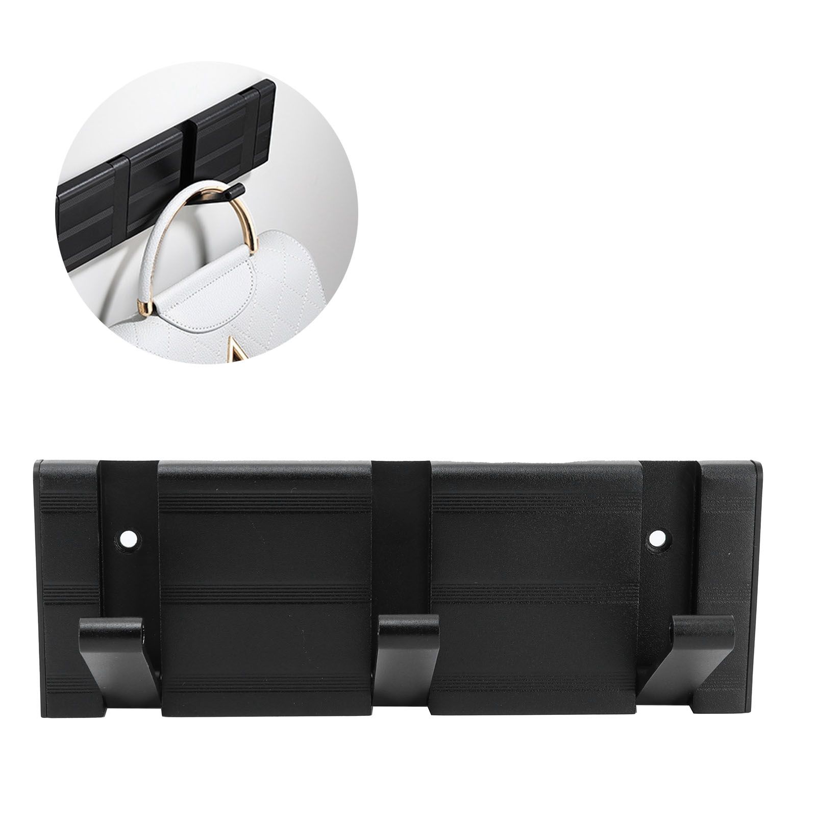 Balck Originality Hook Coat Hook Concealed Row Hanger for Home Doorway Living Room view 12