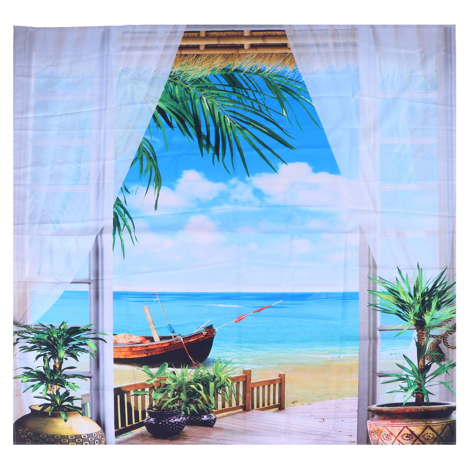 Home Tapestry Landscape Pattern Polyester Fabric Hanging Blanket for Bedroom
