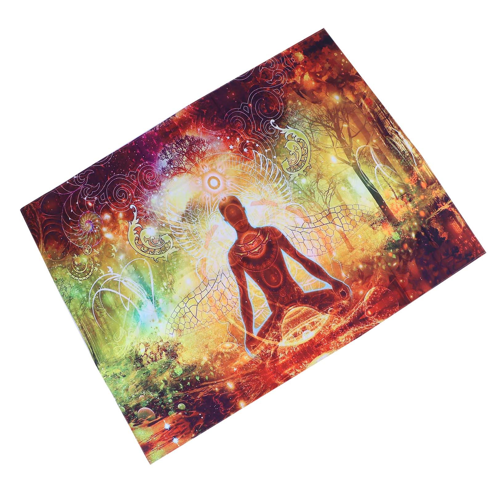 Forest Yoga Background Pattern Tapestry Wall Hanging Wall Blanket for Home view 6