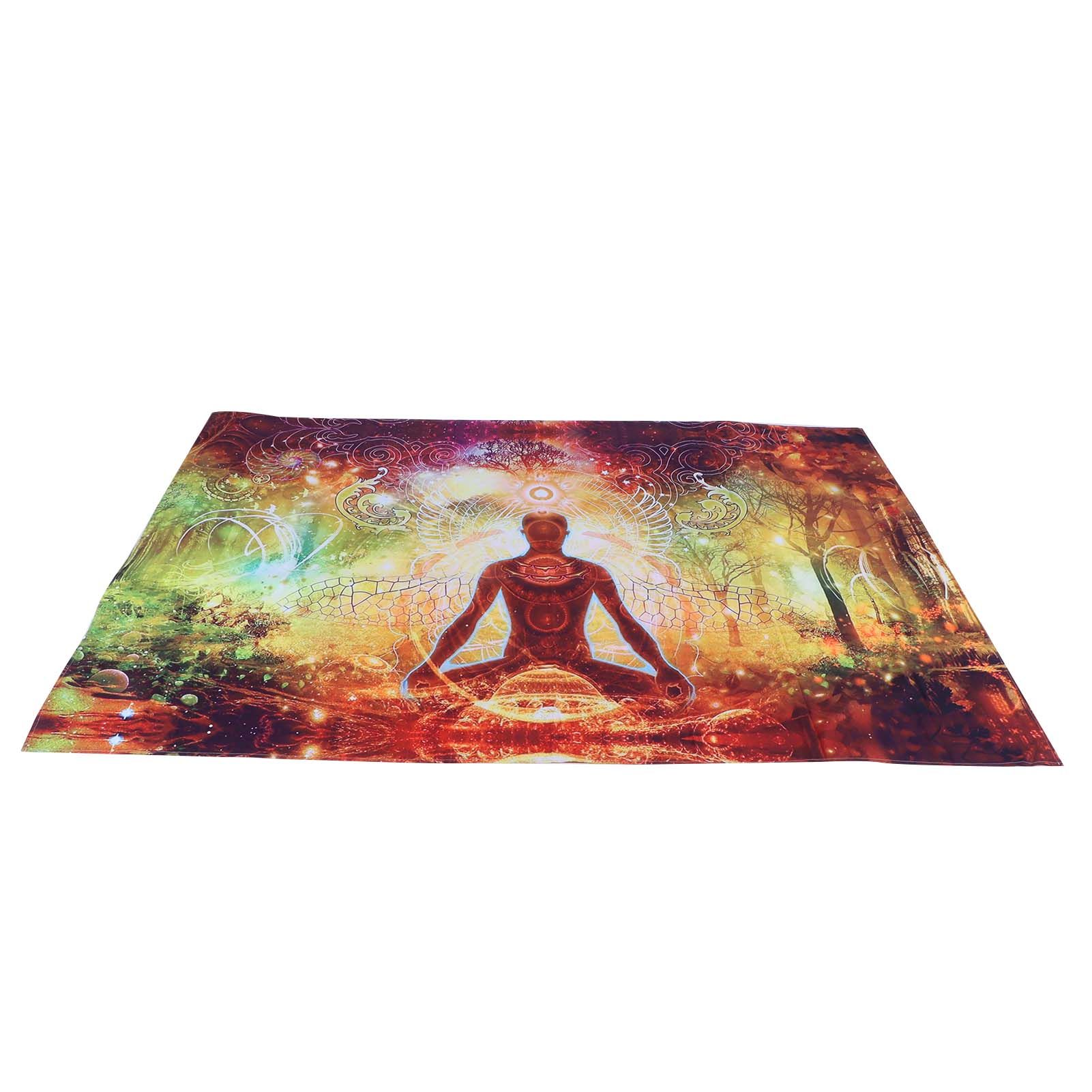 Forest Yoga Background Pattern Tapestry Wall Hanging Wall Blanket for Home view 7