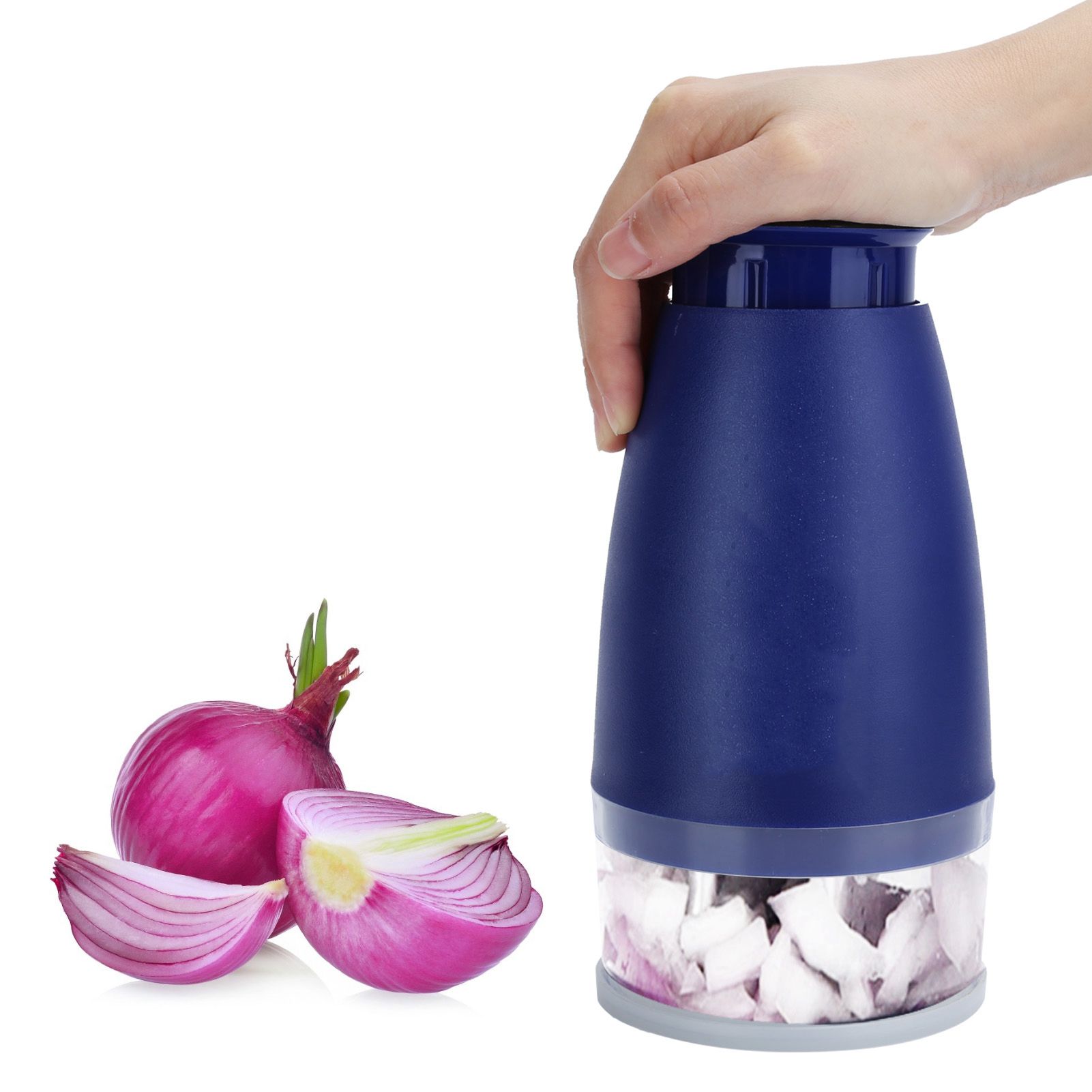 Manual Chopper Hand Press Garlic Ginger Garlic Chop Cutter Household with 2pcs view 9