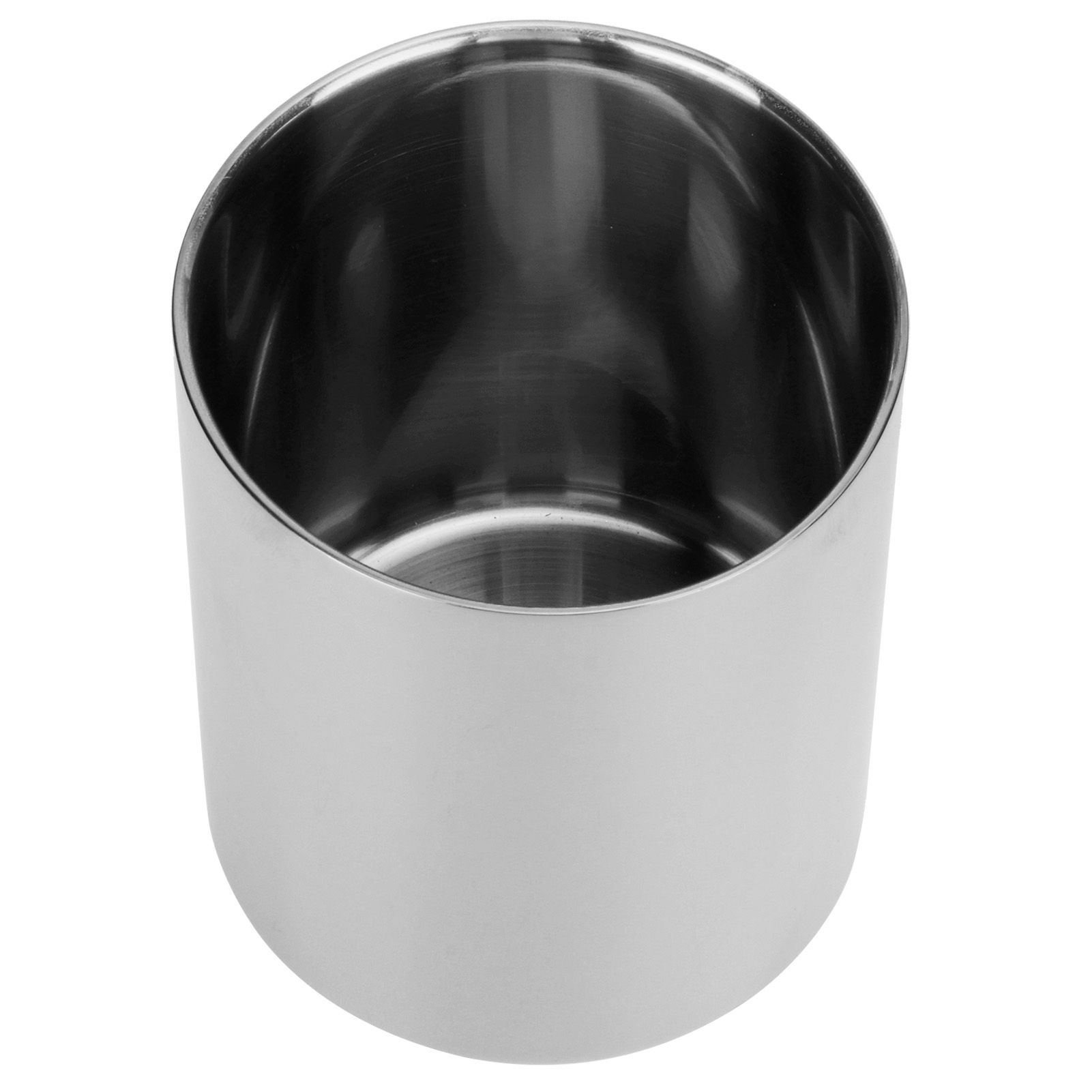 Stainless Steel Pencil Cup Holder Desk Organizer Flower Vases Pen Makeup Brush view 2
