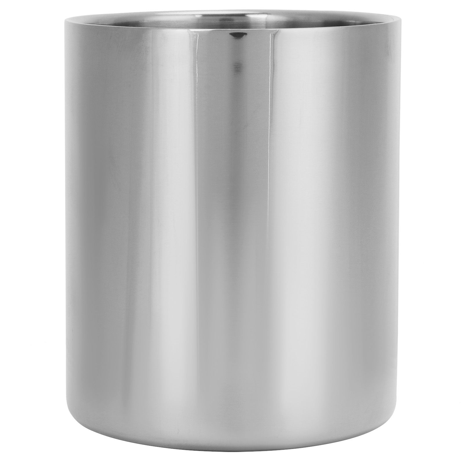 Stainless Steel Pencil Cup Holder Desk Organizer Flower Vases Pen Makeup Brush view 3