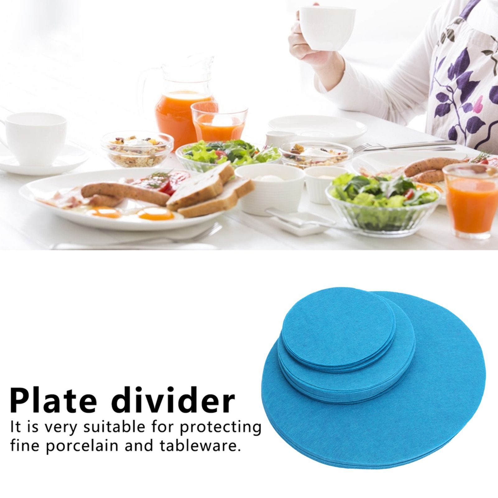 Felt Dish Protection Pad Bowl Anti Friction Pad Pot Stacking Food Plate view 12