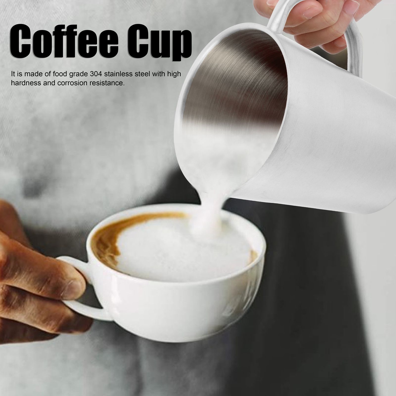 300ml Portable Mug 304 Stainless Steel Double Walled Insulated Coffee Beer Cup view 14