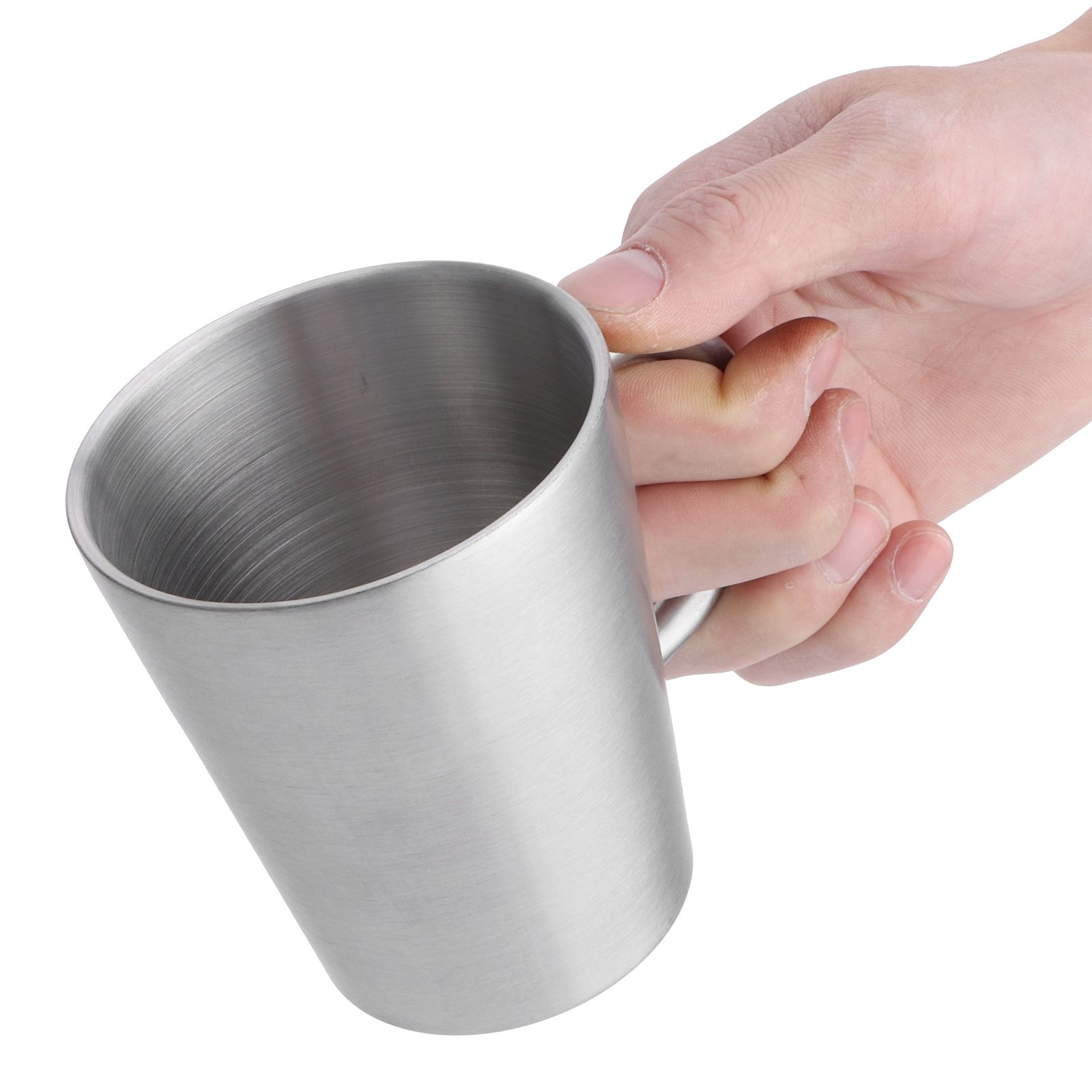 300ml Portable Mug 304 Stainless Steel Double Walled Insulated Coffee Beer Cup view 8