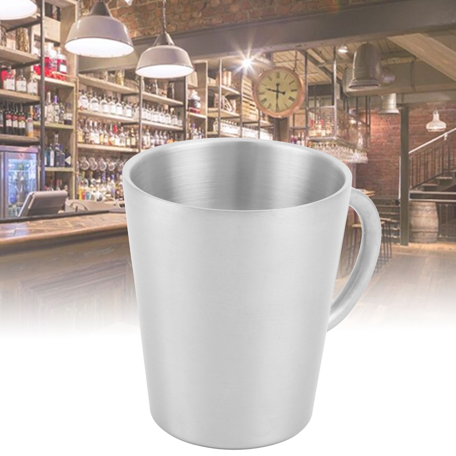 300ml Portable Mug 304 Stainless Steel Double Walled Insulated Coffee Beer Cup view 10