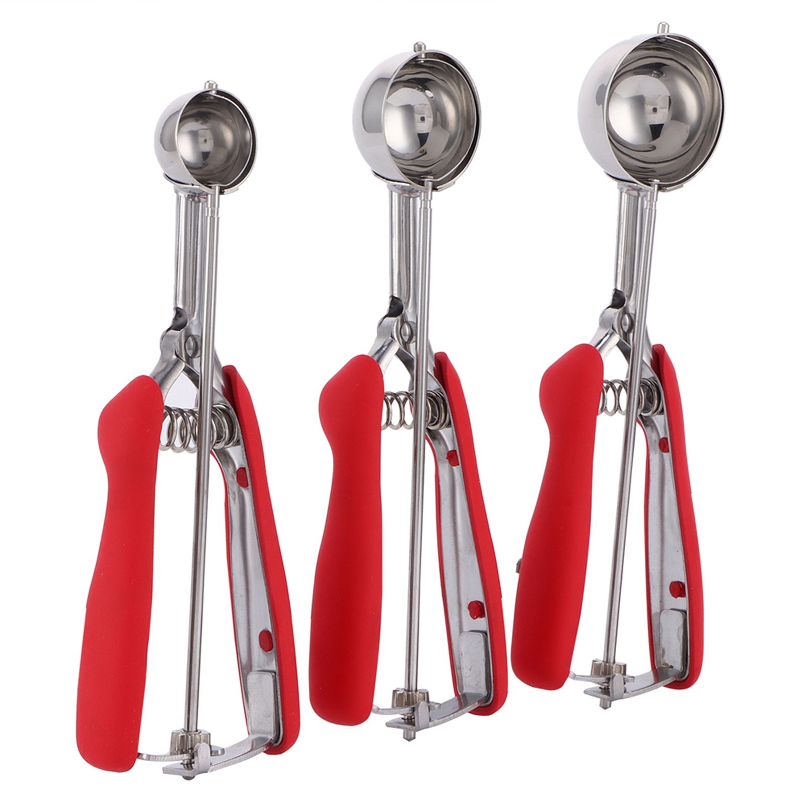 3PCS Ice Cream Scoop Cookies Scoop Set Stainless Steel Ice Cream Spoon view 5