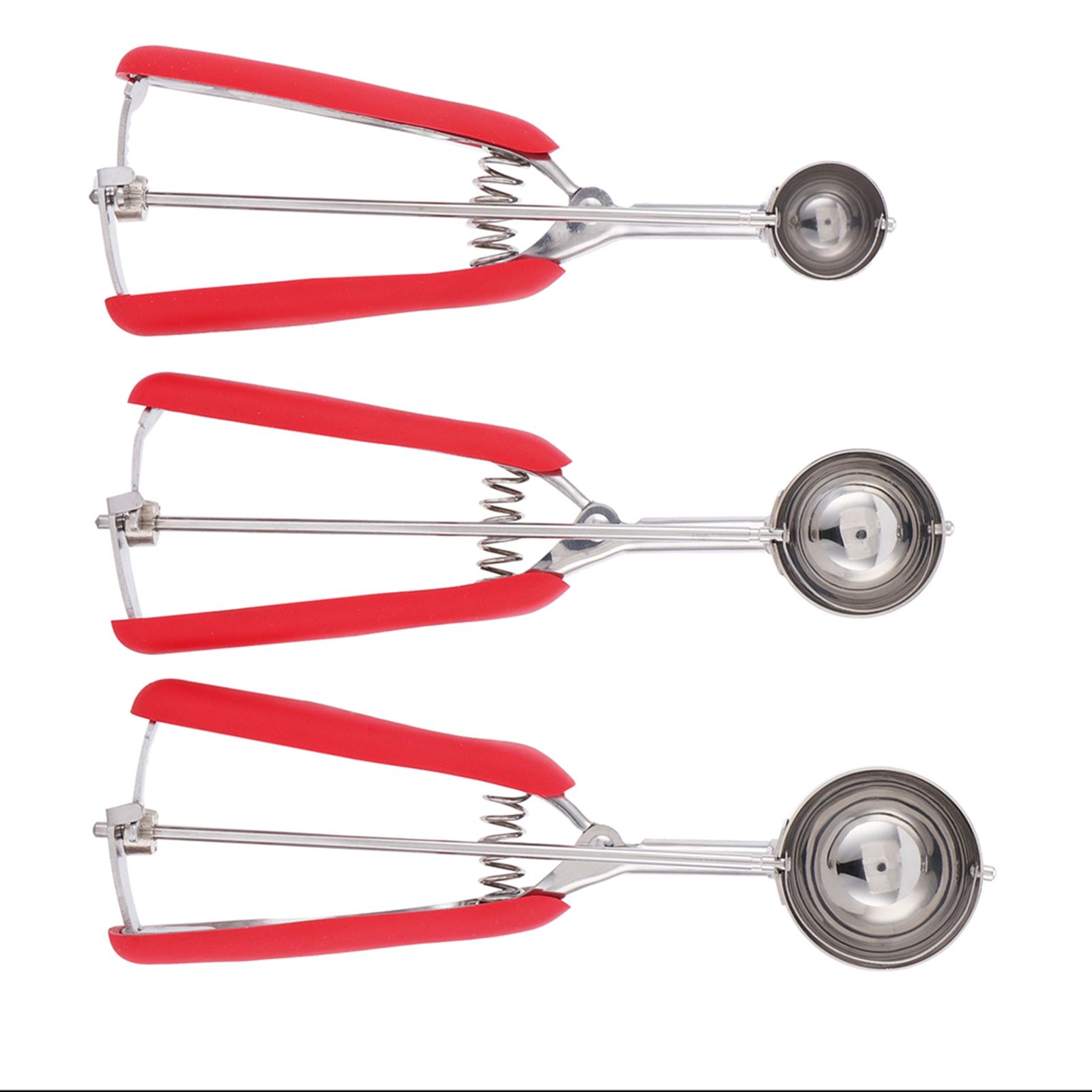 3PCS Ice Cream Scoop Cookies Scoop Set Stainless Steel Ice Cream Spoon view 7