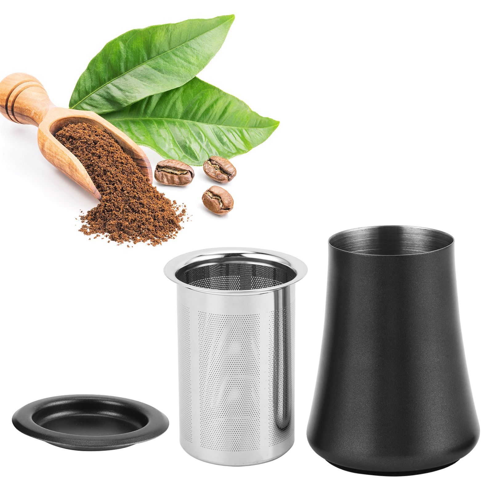 Coffee Powder Sieve 304 Stainless Steel Powder Sifter Container Home Filter view 9