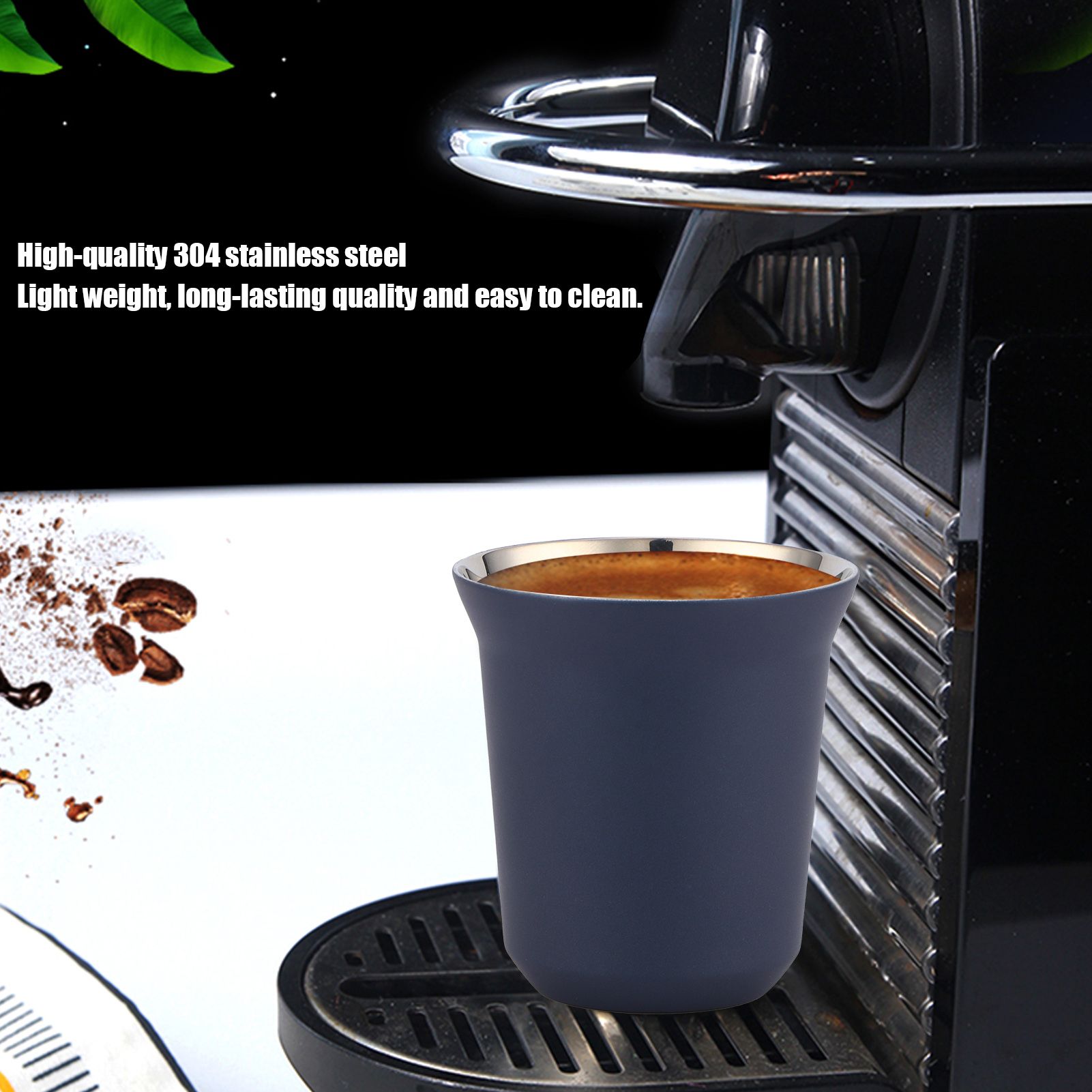 Stainless Steel Coffee Cup Double Wall Insulated Capsule Cup Mug for Home view 15