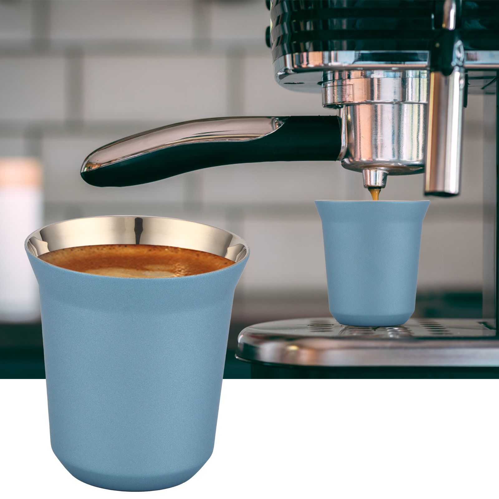 Stainless Steel Coffee Cup Double Wall Insulated Capsule Cup Mug for Home view 10