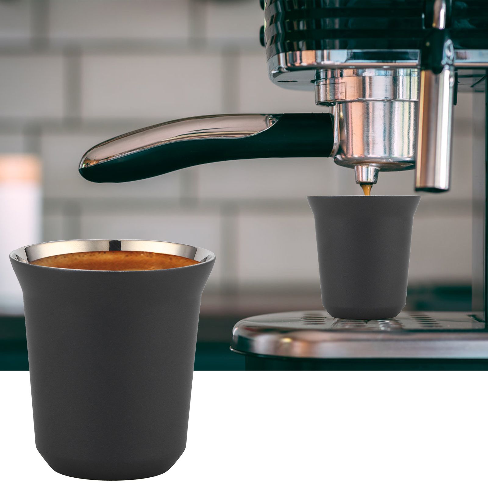 Double Wall Coffee Mug 304 Stainless Steel Insulation Capsule Cup for Kitchen view 10