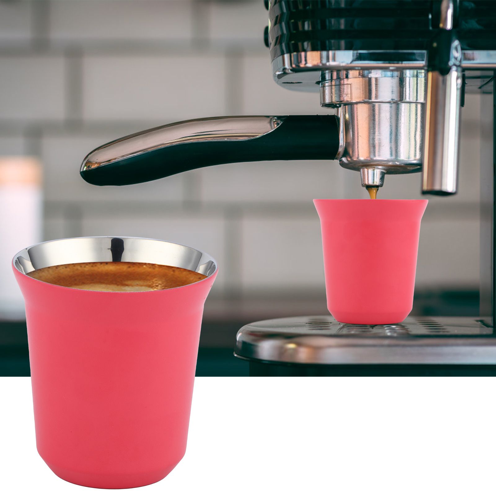 Double Wall Coffee Mug 304 Stainless Steel Insulation Capsule Cup for Kitchen view 10