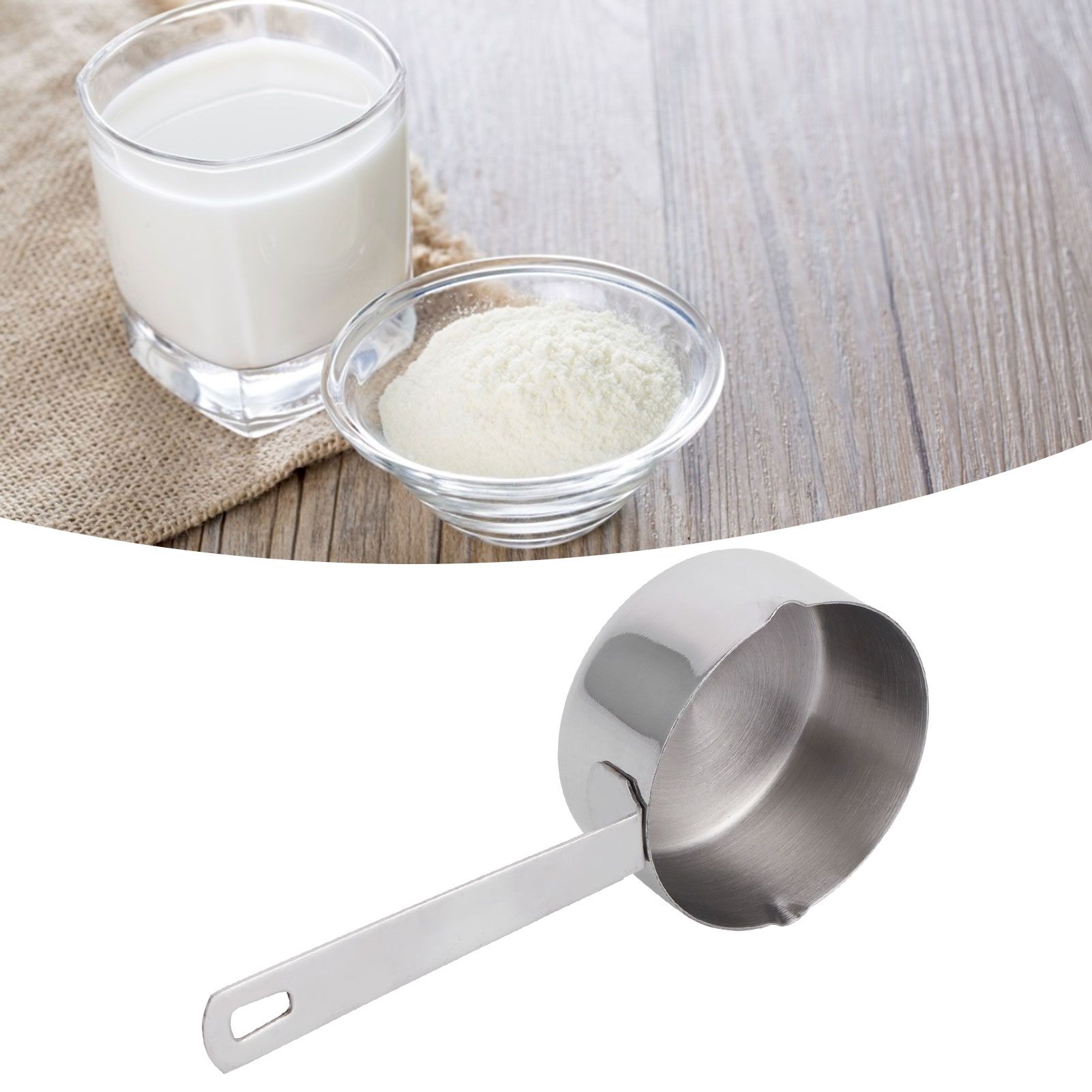 Baking Measuring Spoon 304 Stainless Steel Measuring Cup Scoop with Scales view 10
