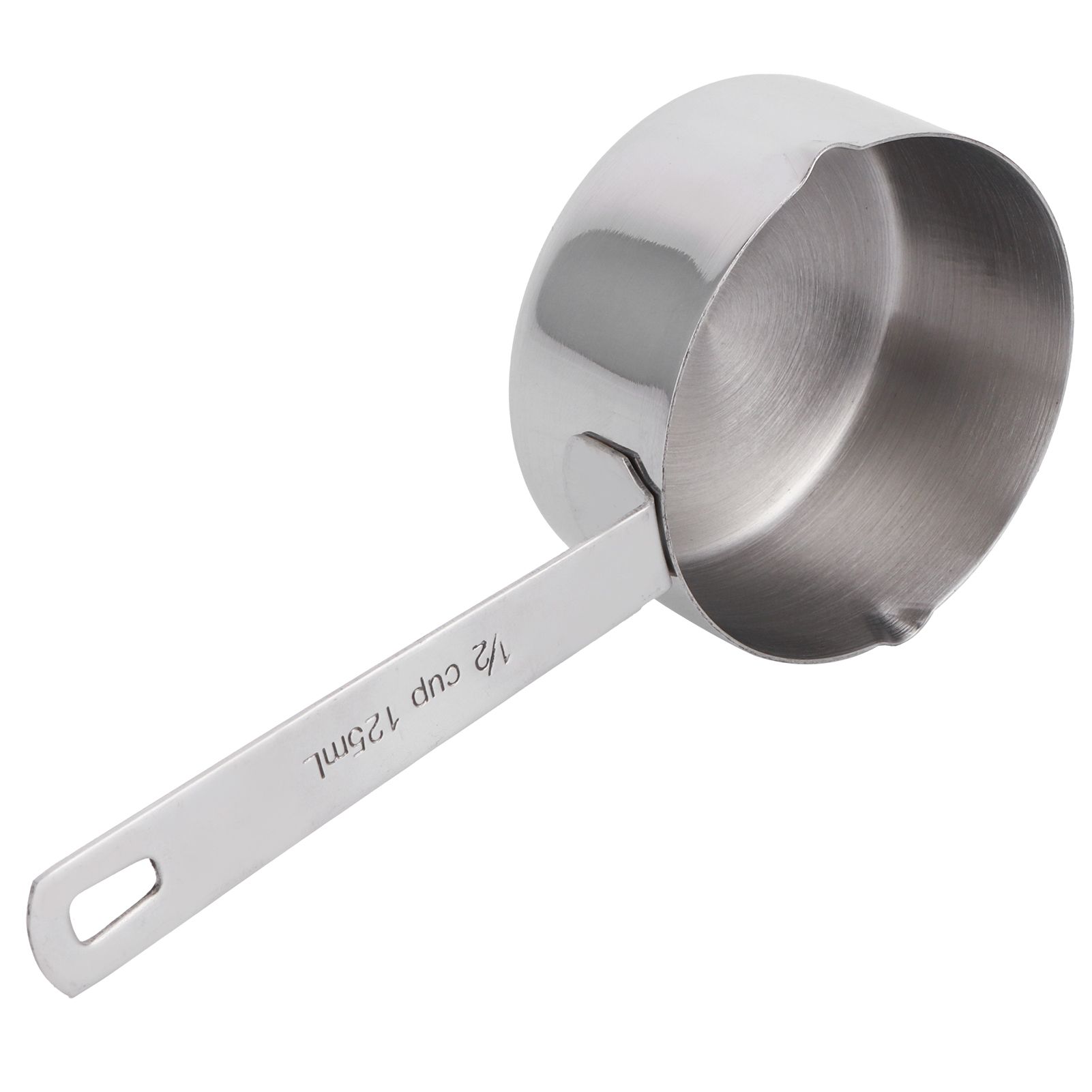 Baking Measuring Spoon 304 Stainless Steel Measuring Cup Scoop with Scales view 3