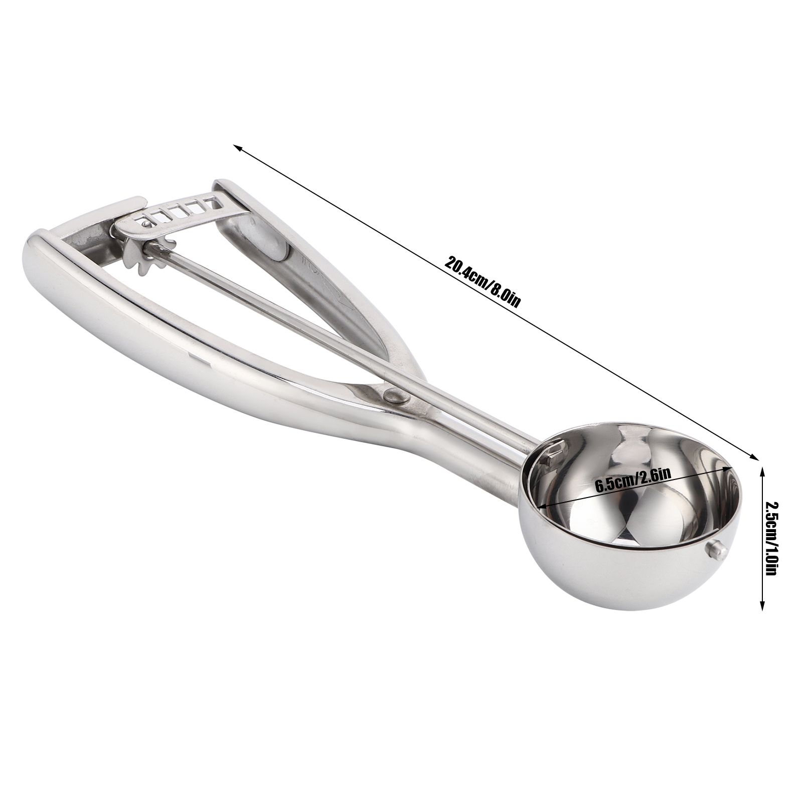 Ice Cream Spoon Multi Function 304 Stainless Steel Fruit Melon Meat Scoop view 13