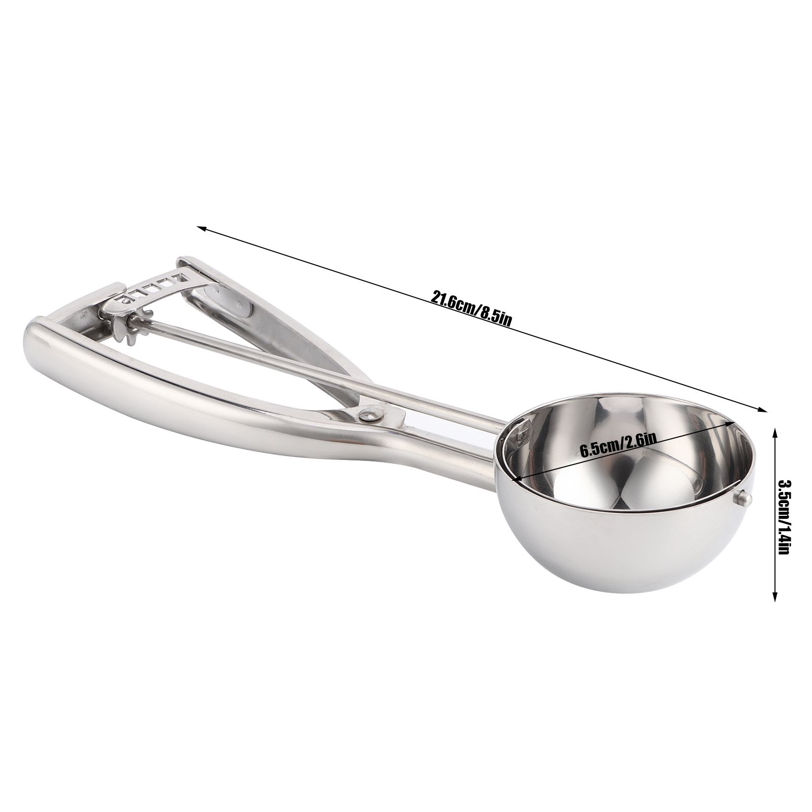 Ice Cream Spoon Multi Function 304 Stainless Steel Fruit Melon Meat Scoop view 13