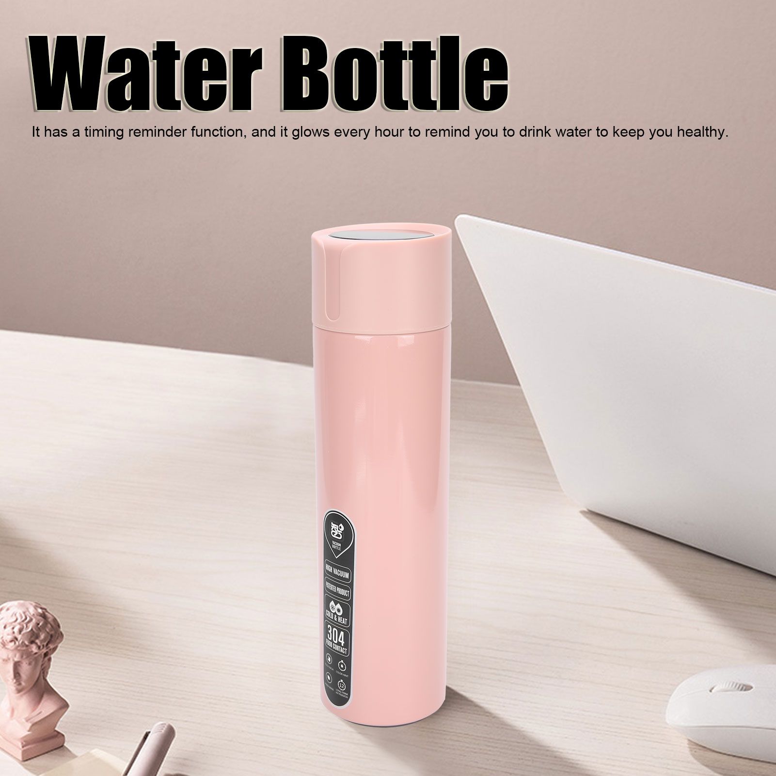 Smart Water Bottle Touch Temperature Display Timed Reminder Vacuum Insulated view 14