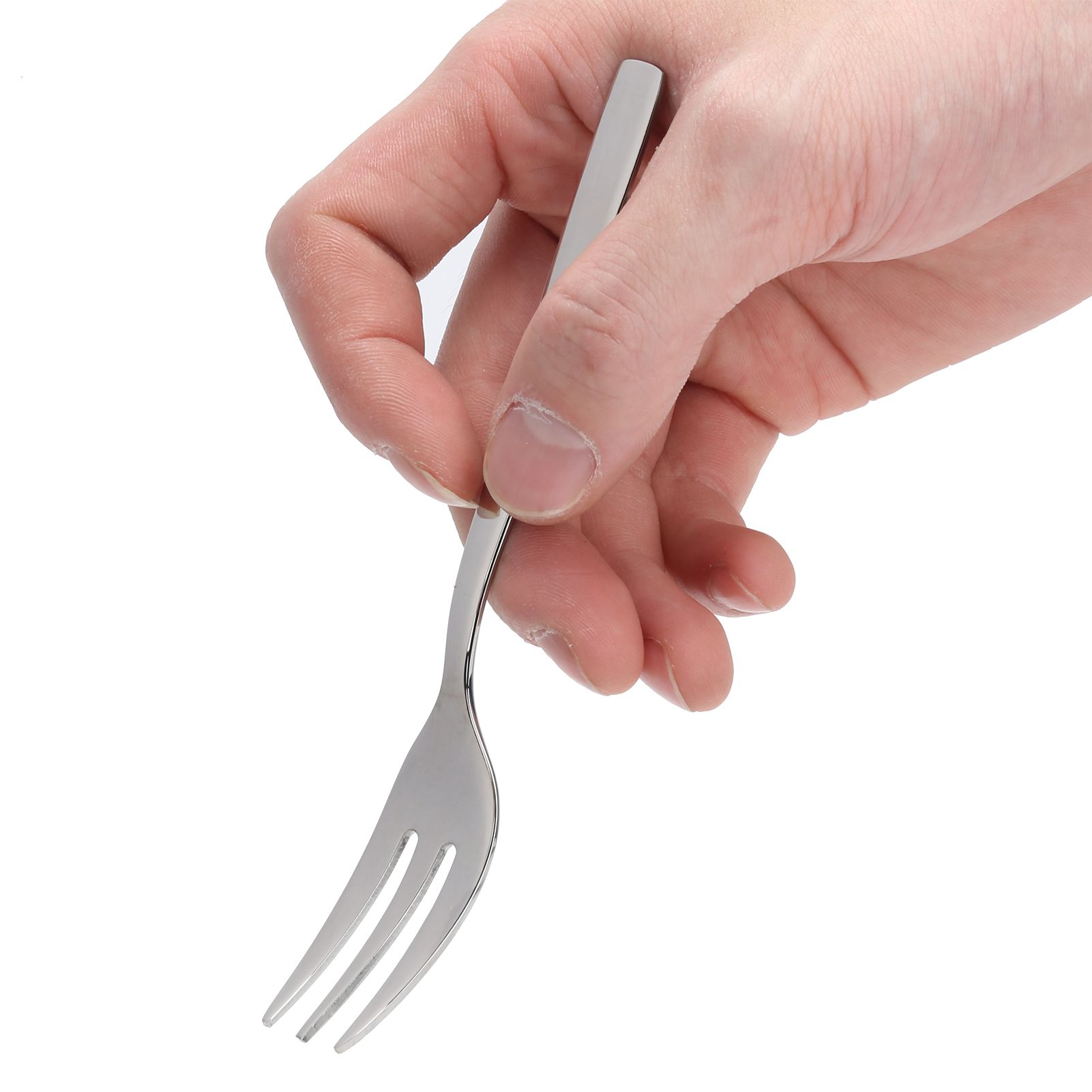 12Pcs Stainless Steel Forks Multifunctional Tasting Appetizer Cake Dessert view 11