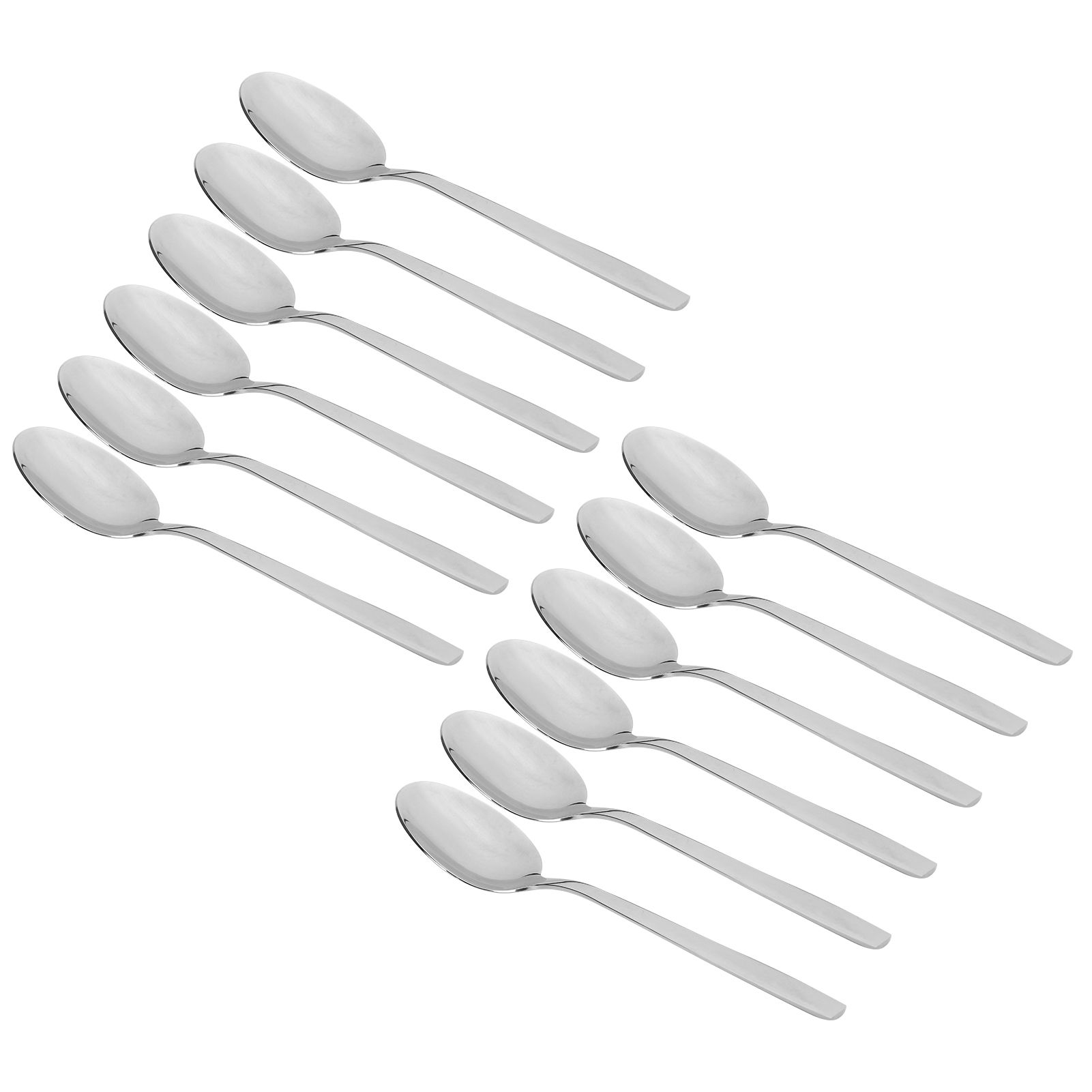 12Pcs Long Handle Dessert Spoon 316 Stainless Steel Soup Coffee Stirring Spoon view 2