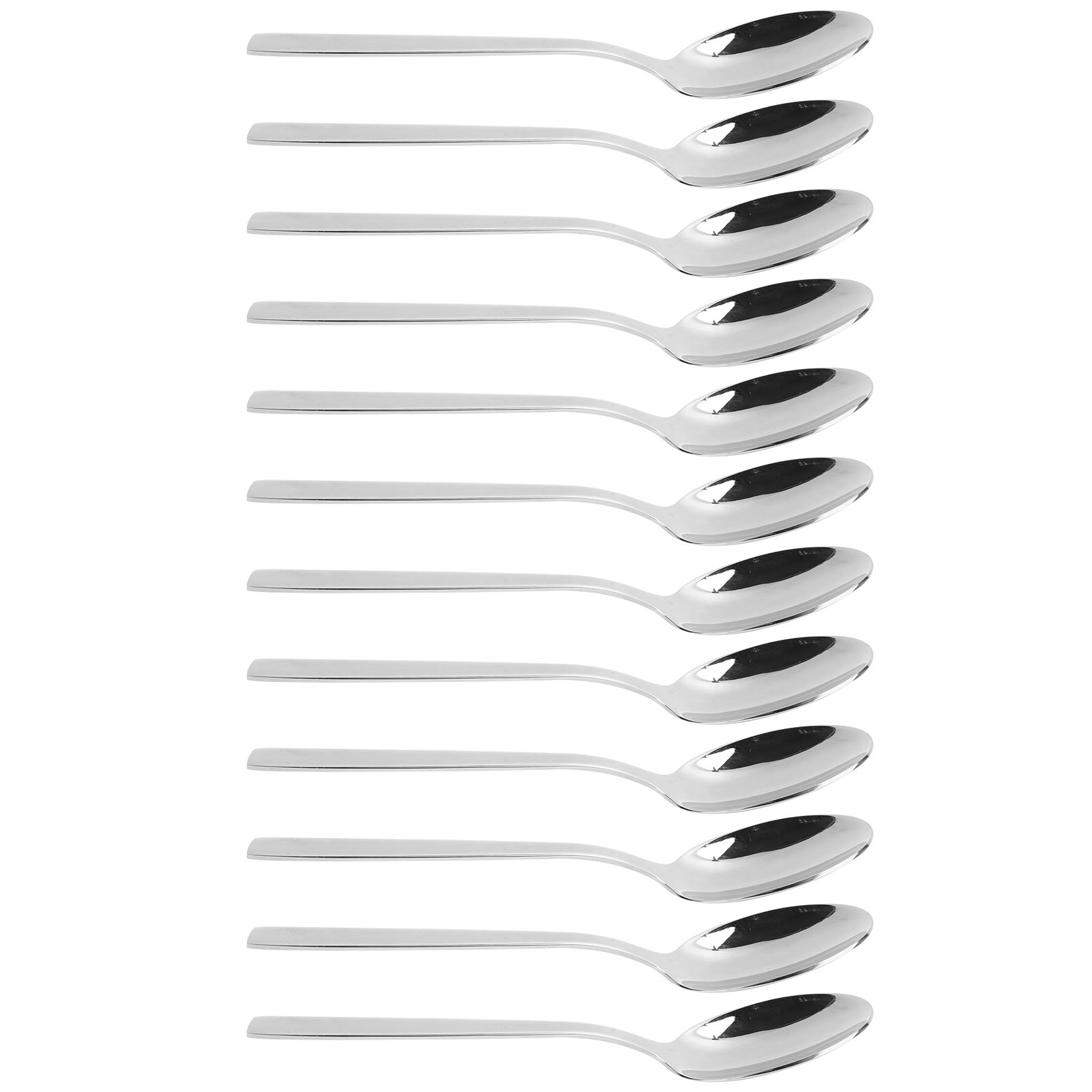 12Pcs Long Handle Dessert Spoon 316 Stainless Steel Soup Coffee Stirring Spoon view 3