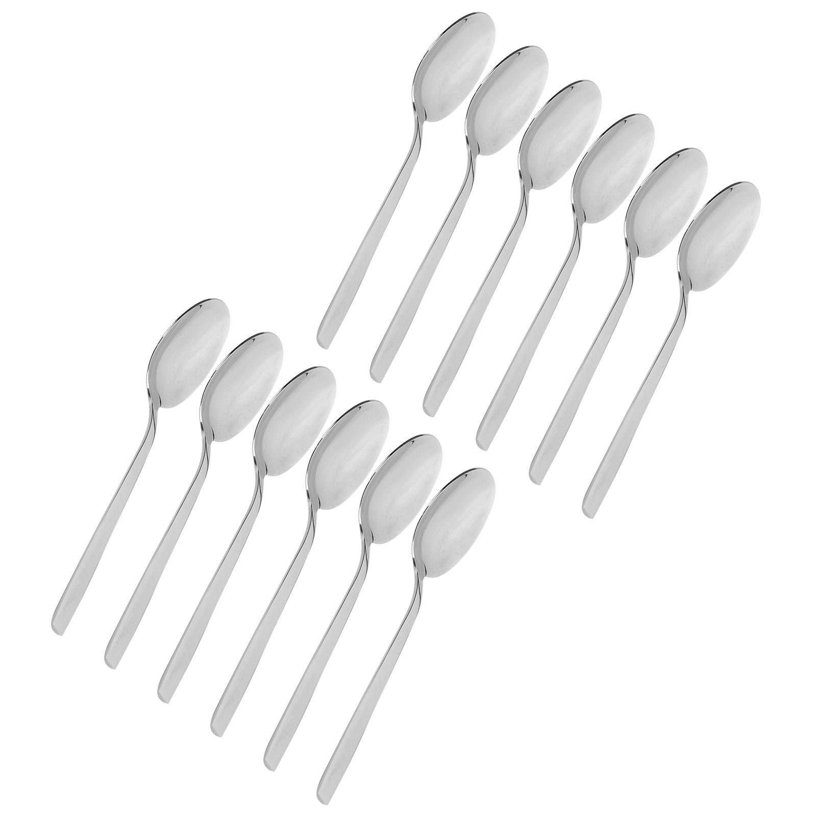12Pcs Long Handle Dessert Spoon 316 Stainless Steel Soup Coffee Stirring Spoon view 4