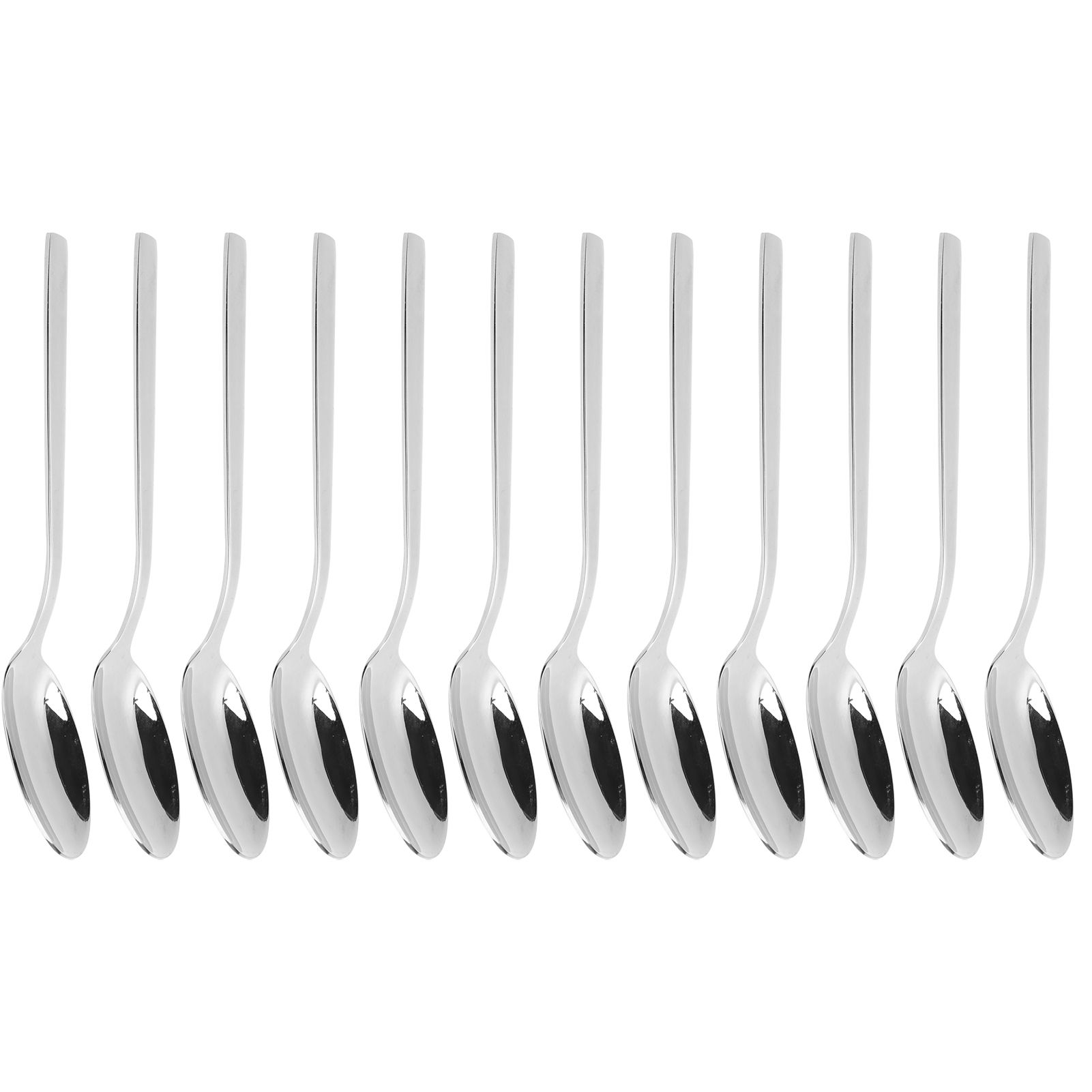 12Pcs Long Handle Dessert Spoon 316 Stainless Steel Soup Coffee Stirring Spoon view 5