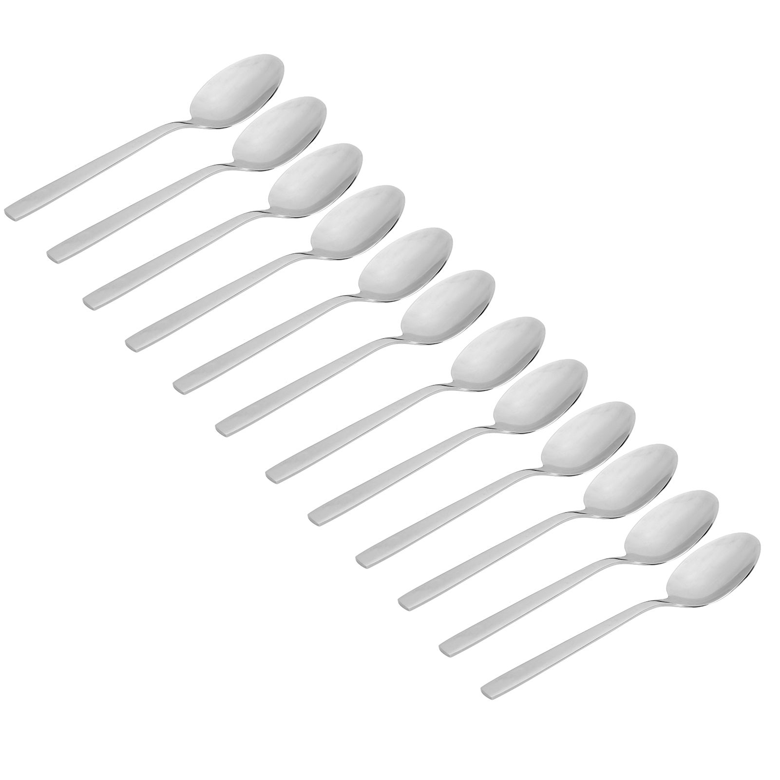 12Pcs Long Handle Dessert Spoon 316 Stainless Steel Soup Coffee Stirring Spoon view 7