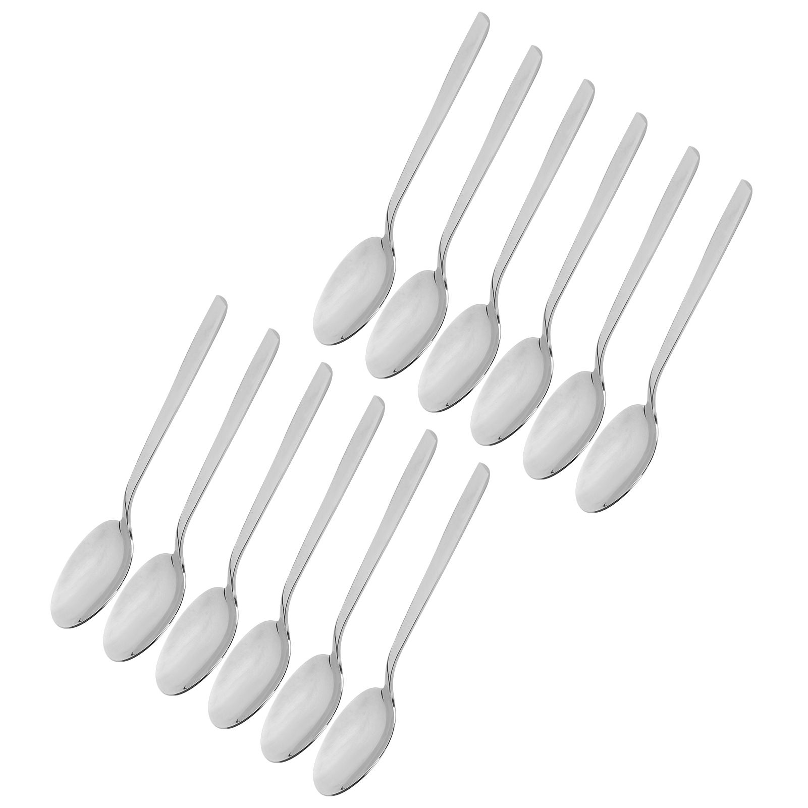 12Pcs Long Handle Dessert Spoon 316 Stainless Steel Soup Coffee Stirring Spoon view 8