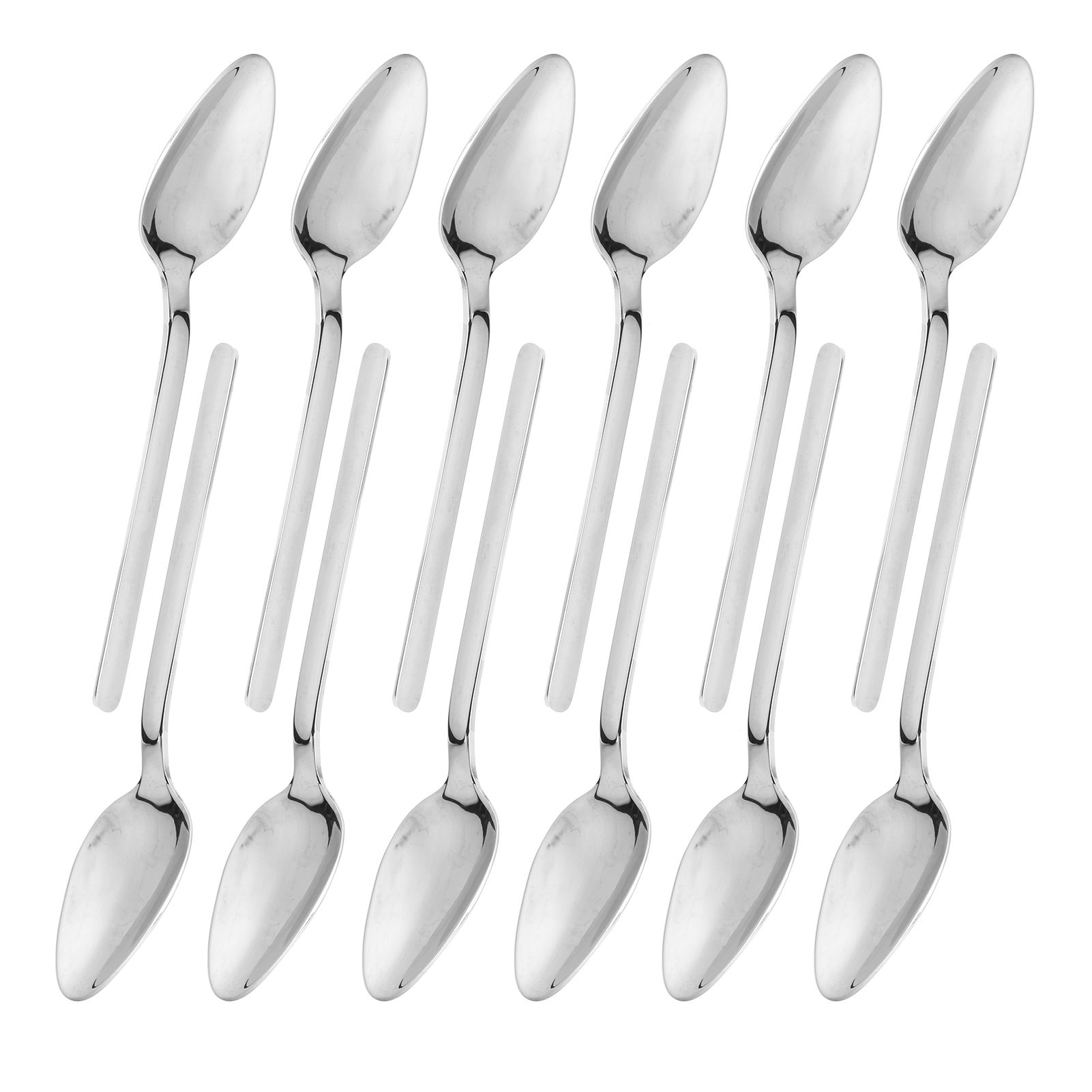 12Pcs Thickened Coffee Spoon 316 Stainless Steel Mirror Polishing Dessert