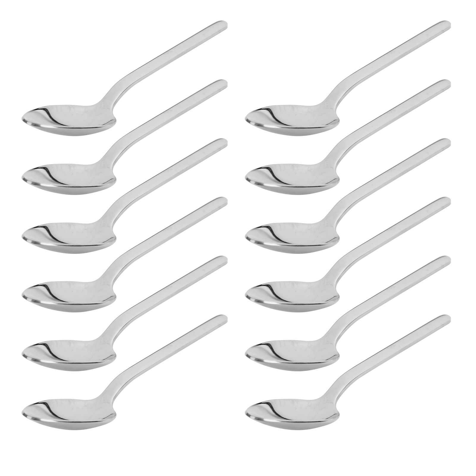 12Pcs Thickened Coffee Spoon 316 Stainless Steel Mirror Polishing Dessert view 3