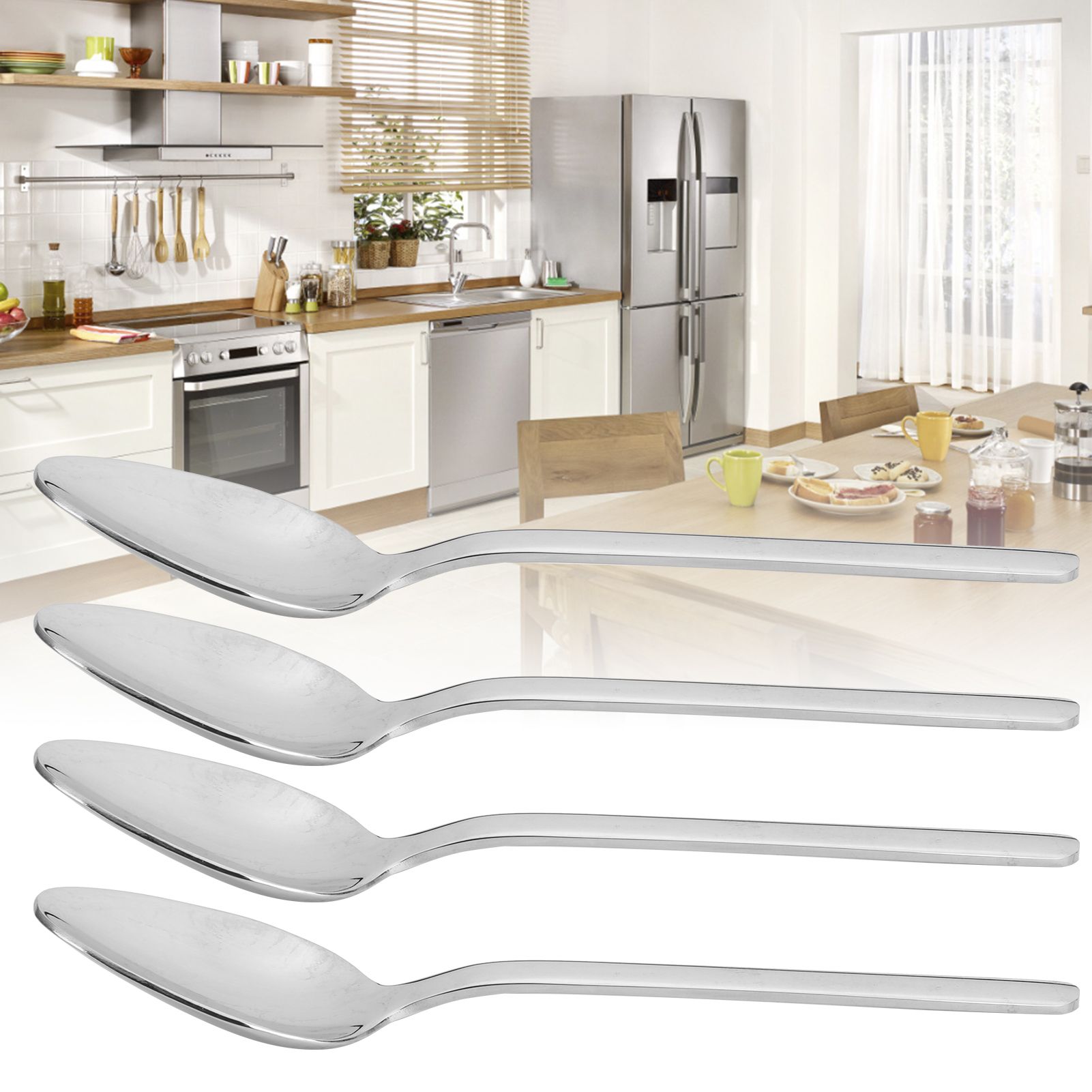 12Pcs Thickened Coffee Spoon 316 Stainless Steel Mirror Polishing Dessert view 9